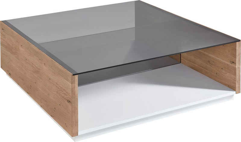 machalke® Couchtisch »Siena« (1-St), Couchformen (quadratisch oder rechteckig), Platte aus Persolglas