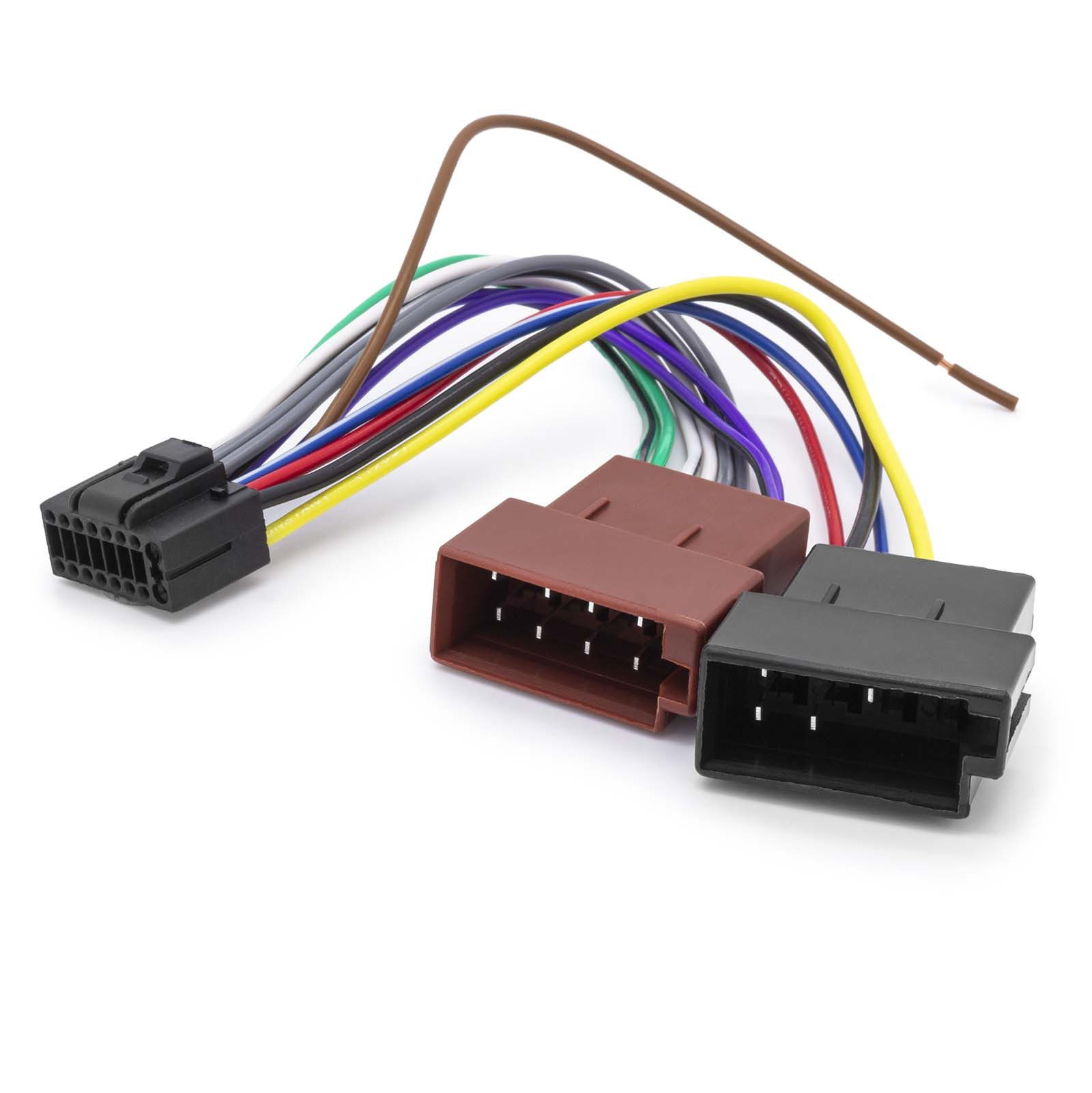 Adapter Universe Auto Radio Adapter Kabel 16 Pin Stecker auf 16 Pin ISO DIN Norm Buchse KFZ-Adapter