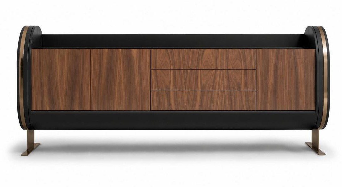 Xlmoebel Kommode Moderne braune Kommode mit 6 praktischen Schubladen für Ihr (Einzelartikel, 6 Schubladen), Made in Europa