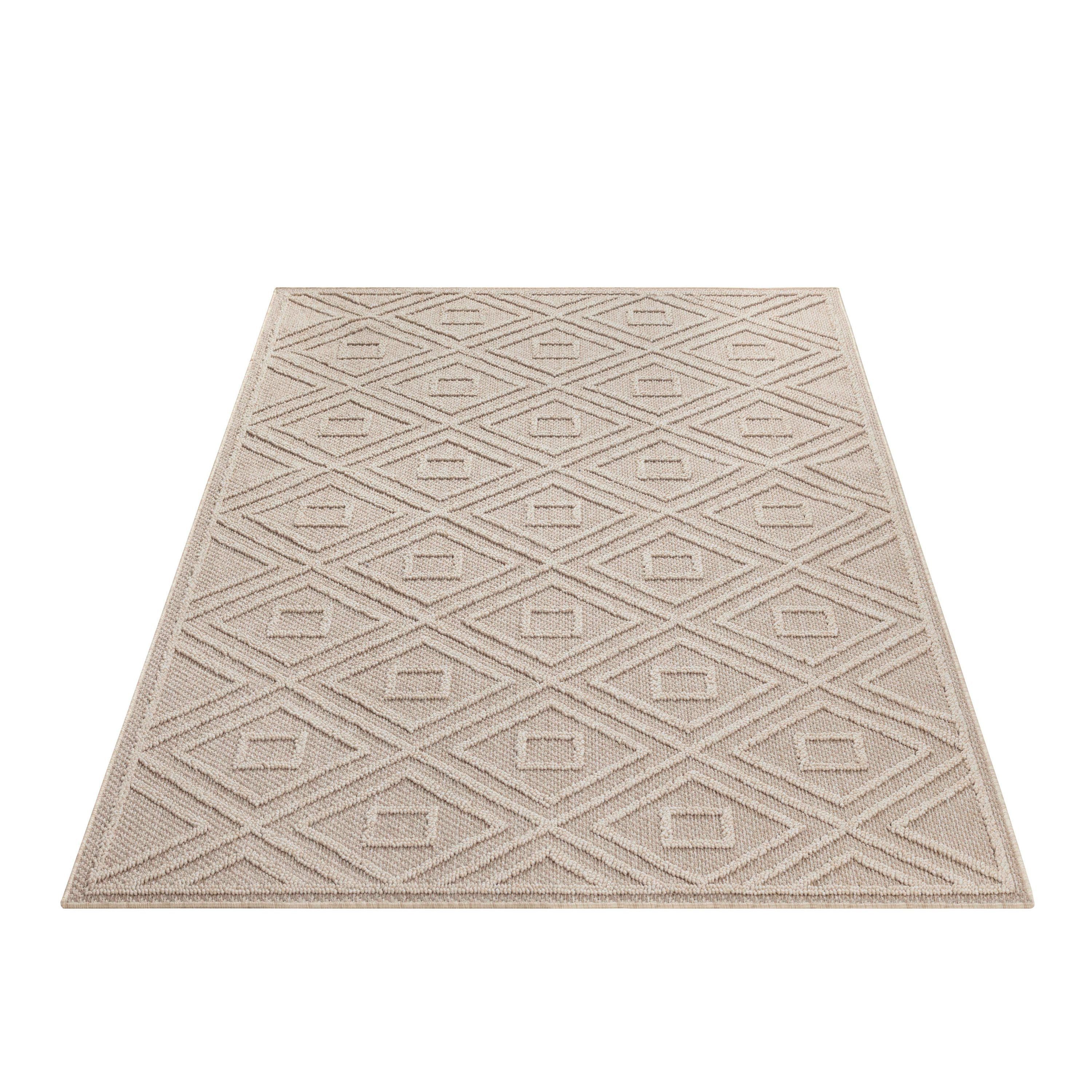 Carpettex Outdoorteppich Rauten Design, Läufer, Höhe: günstig online kaufen