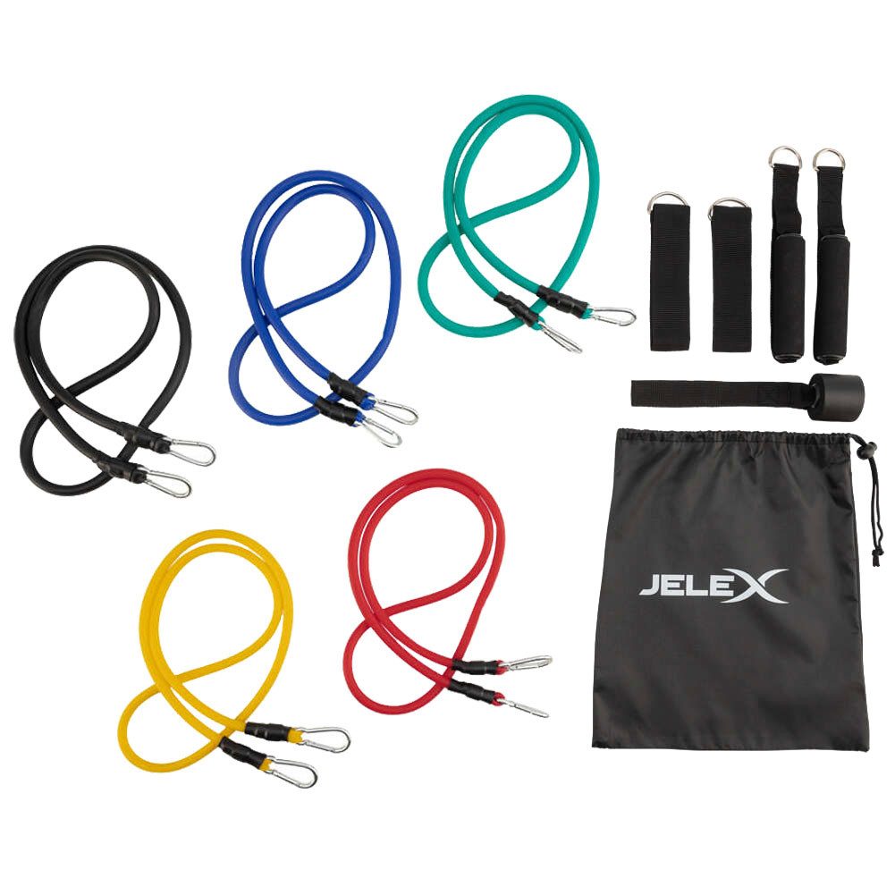 Trainingsbänder JELEX 5 Expander Widerstandsbänder 11-tlg.