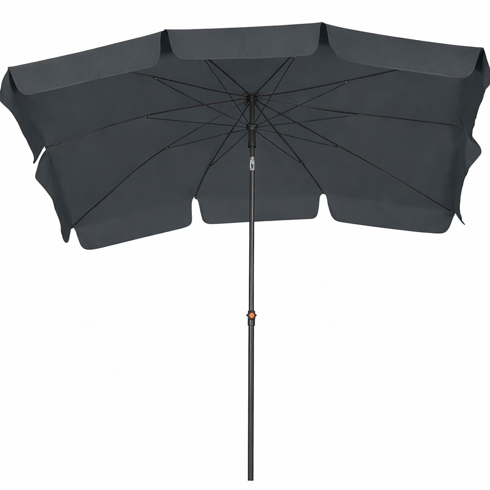 BURI Sonnenschirm Sonnenschirm Gartenschirm Balkonschirm 210x140 cm Rechteckig knickbar