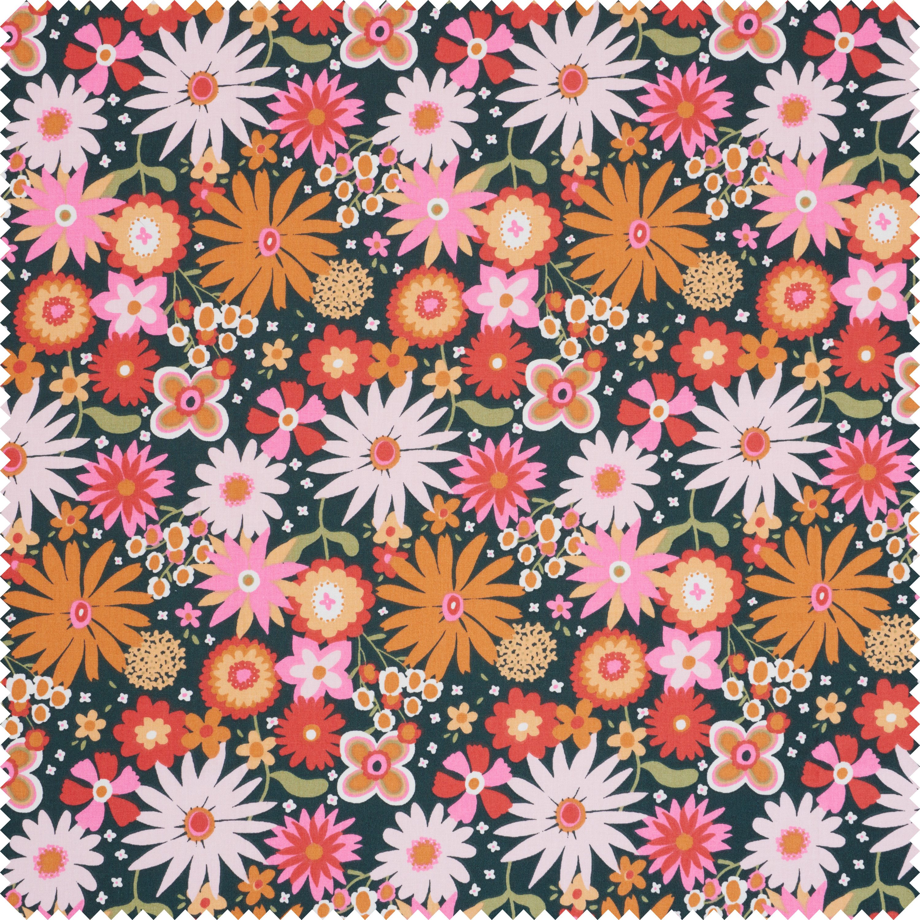 VBS Stoff Flower Power, 150cm breit, Meterware