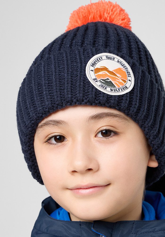 Jack Wolfskin Bommelmütze POMPOM BADGE BEANIE K