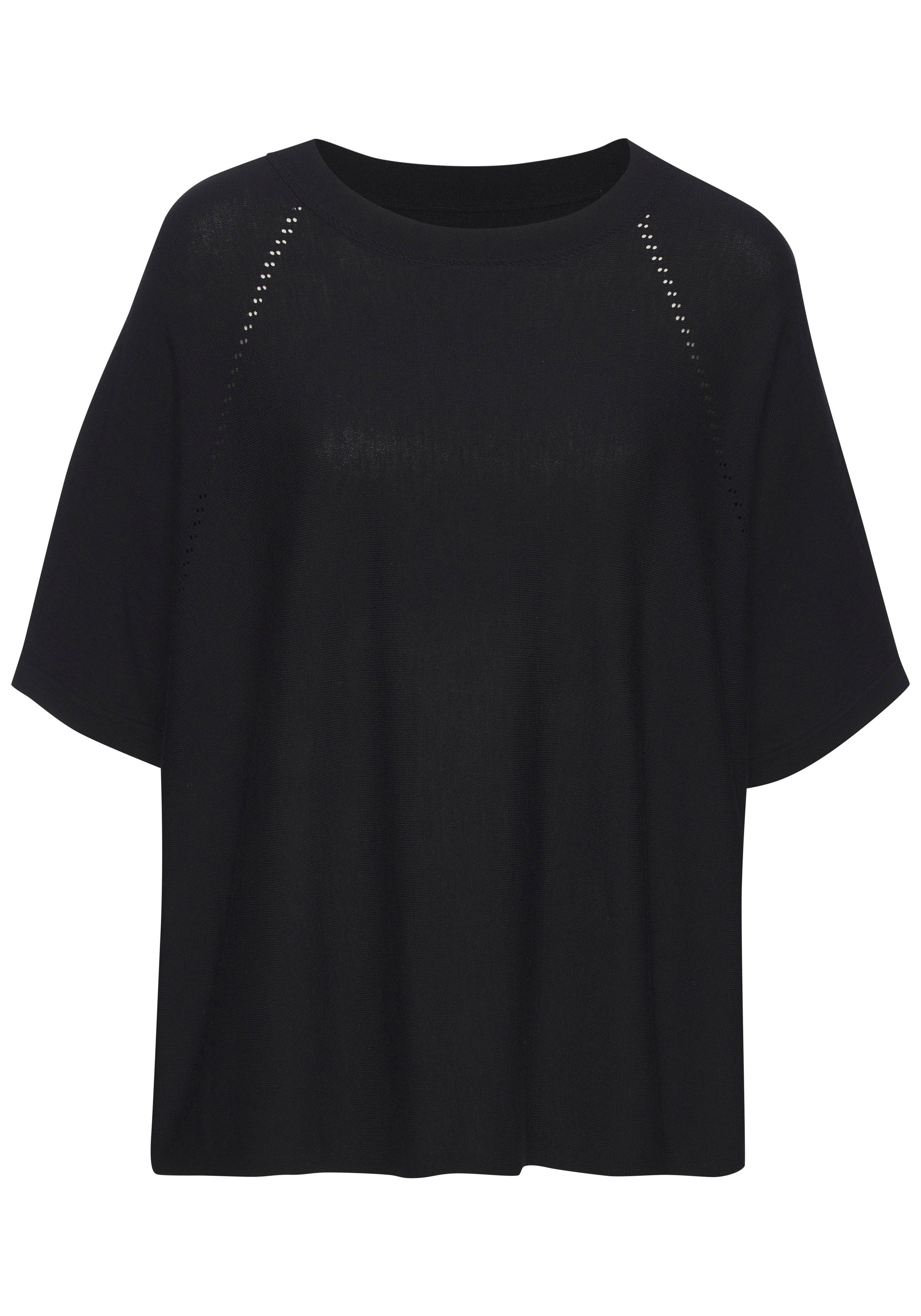 Vivance Kurzarmshirt mit Lochstrickmuster aus weichem Viskose-Strick günstig online kaufen