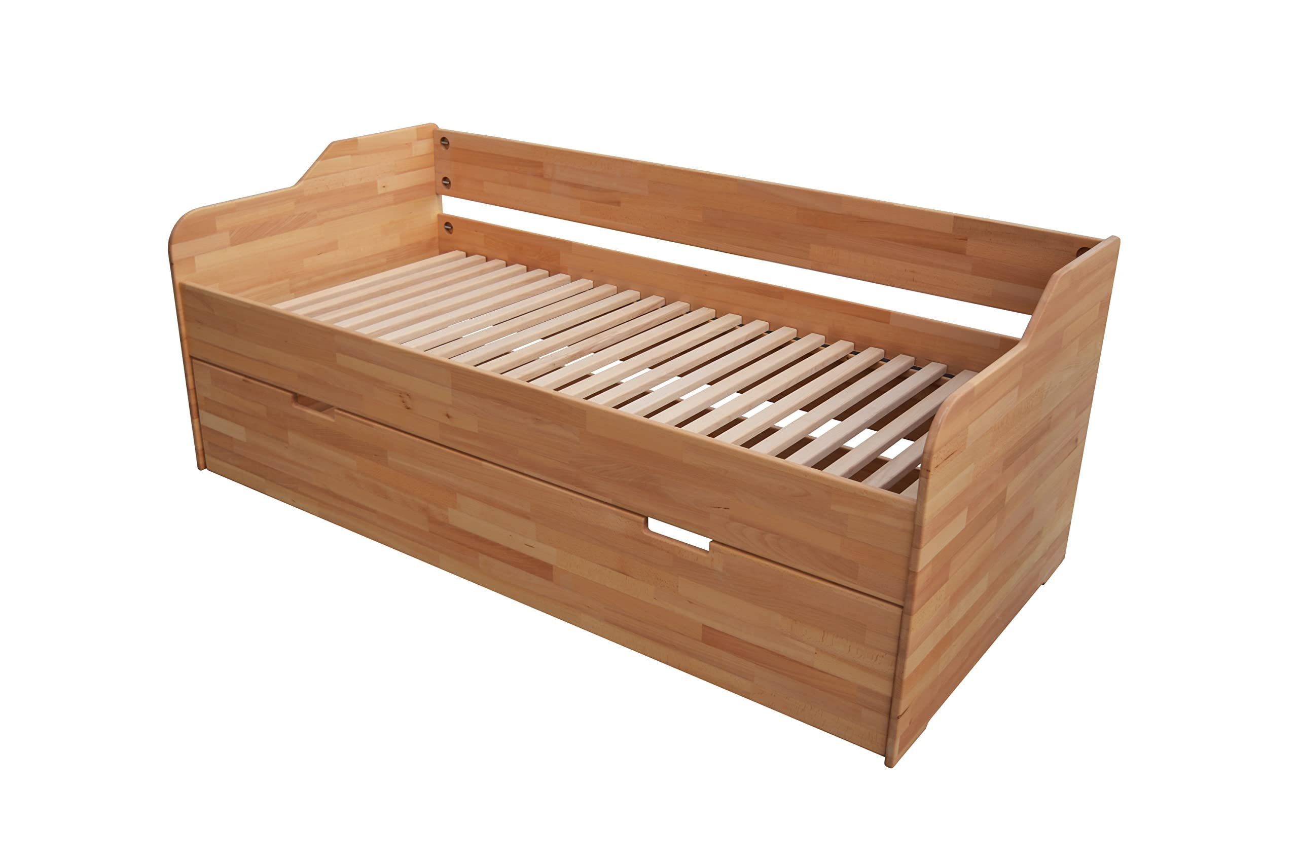 Krok Wood Massivholzbett mit zusätzlichem ausziehbarem günstig online kaufen