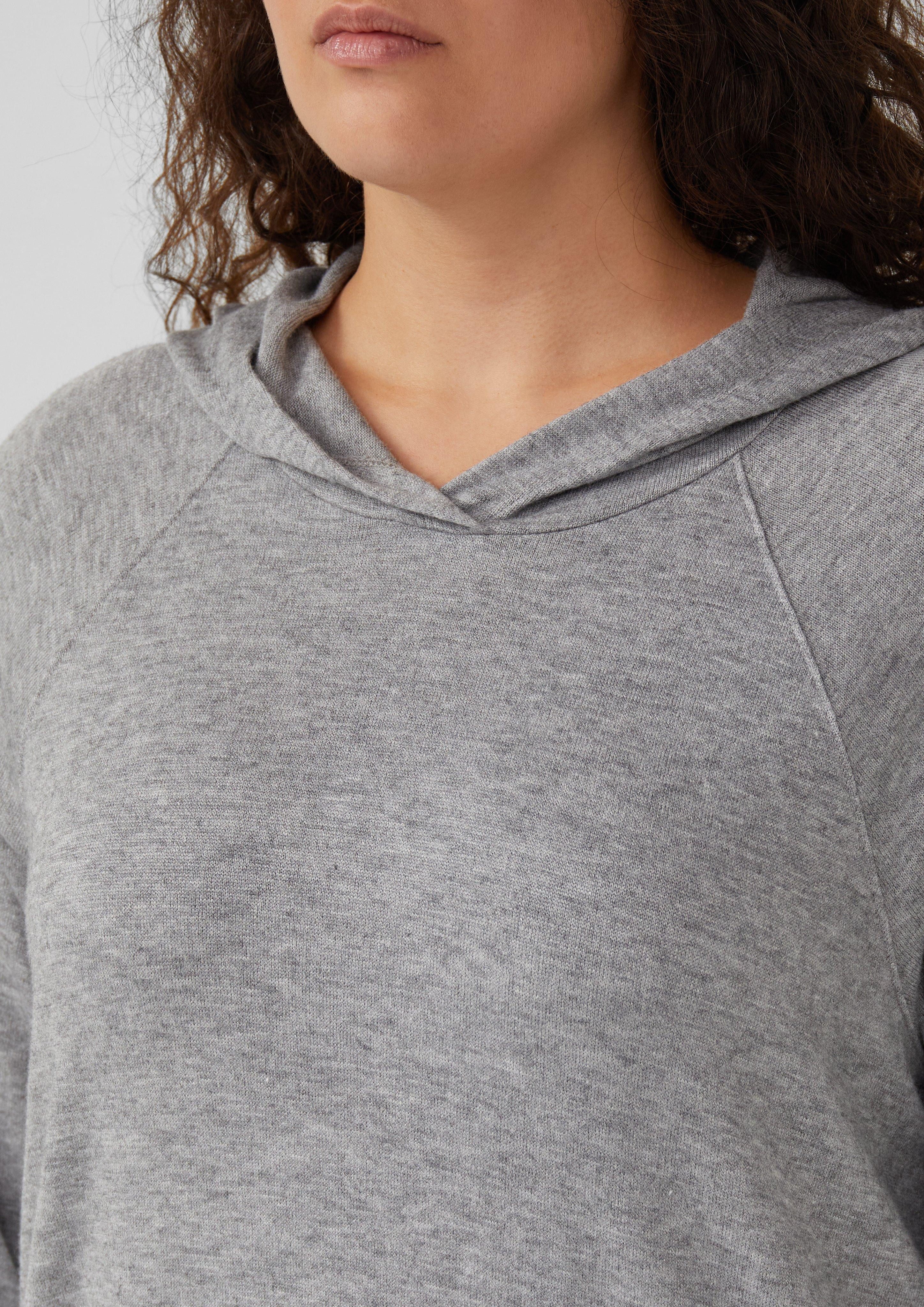 s.Oliver Sweatshirt Meliertes Longsleeve aus Stretchjersey günstig online kaufen