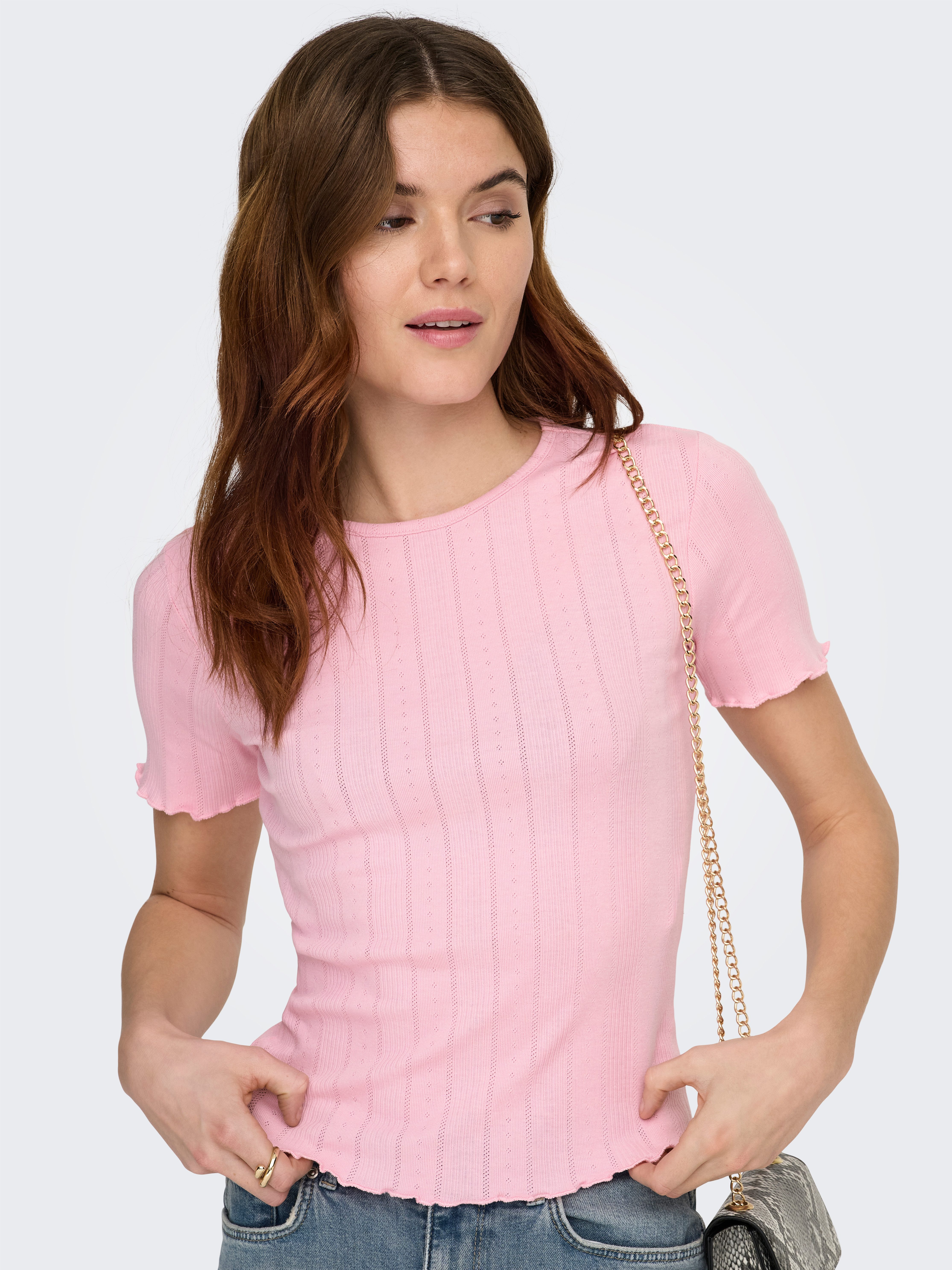 ONLY Kurzarmshirt ONLTENNA O-NECK S/S TOP JRS NOOS