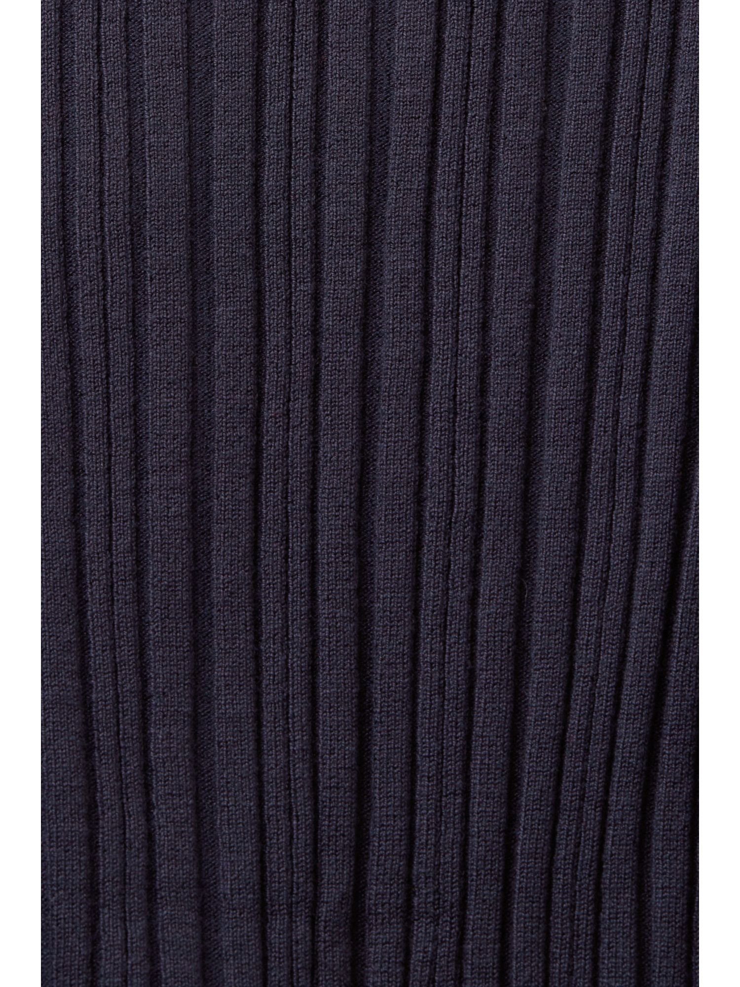 Poloshirt Strick vorne Strickjacke mit PETROL aus Collection Knöpfen (1-tlg) Esprit BLUE