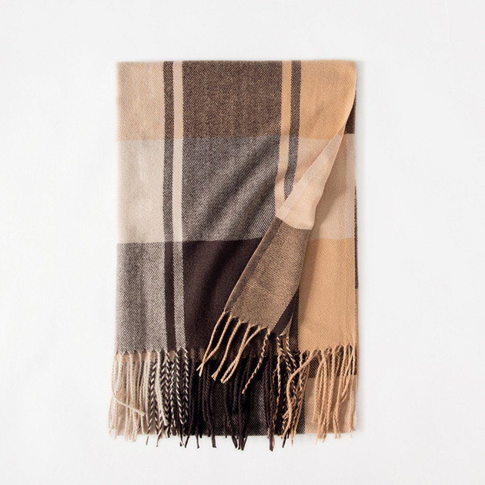 XDeer Wollschal Damen Schal,kuschelweich Karo,Winter Schal günstig online kaufen