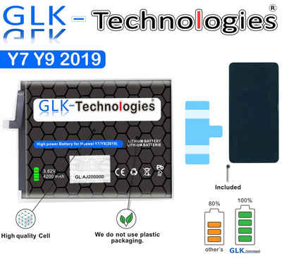 GLK-Technologies High Power Akku für Huawei Y7 (2019), Y7 Prime (2017), Y7 Pro (2019) NEU Ohne Set Smartphone-Akku 4200 mAh