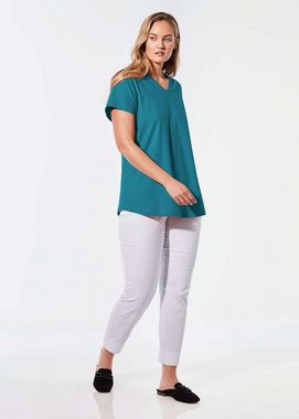 GOLDNER T-Shirt Shirt mit V-Ausschnitt (CURVY)