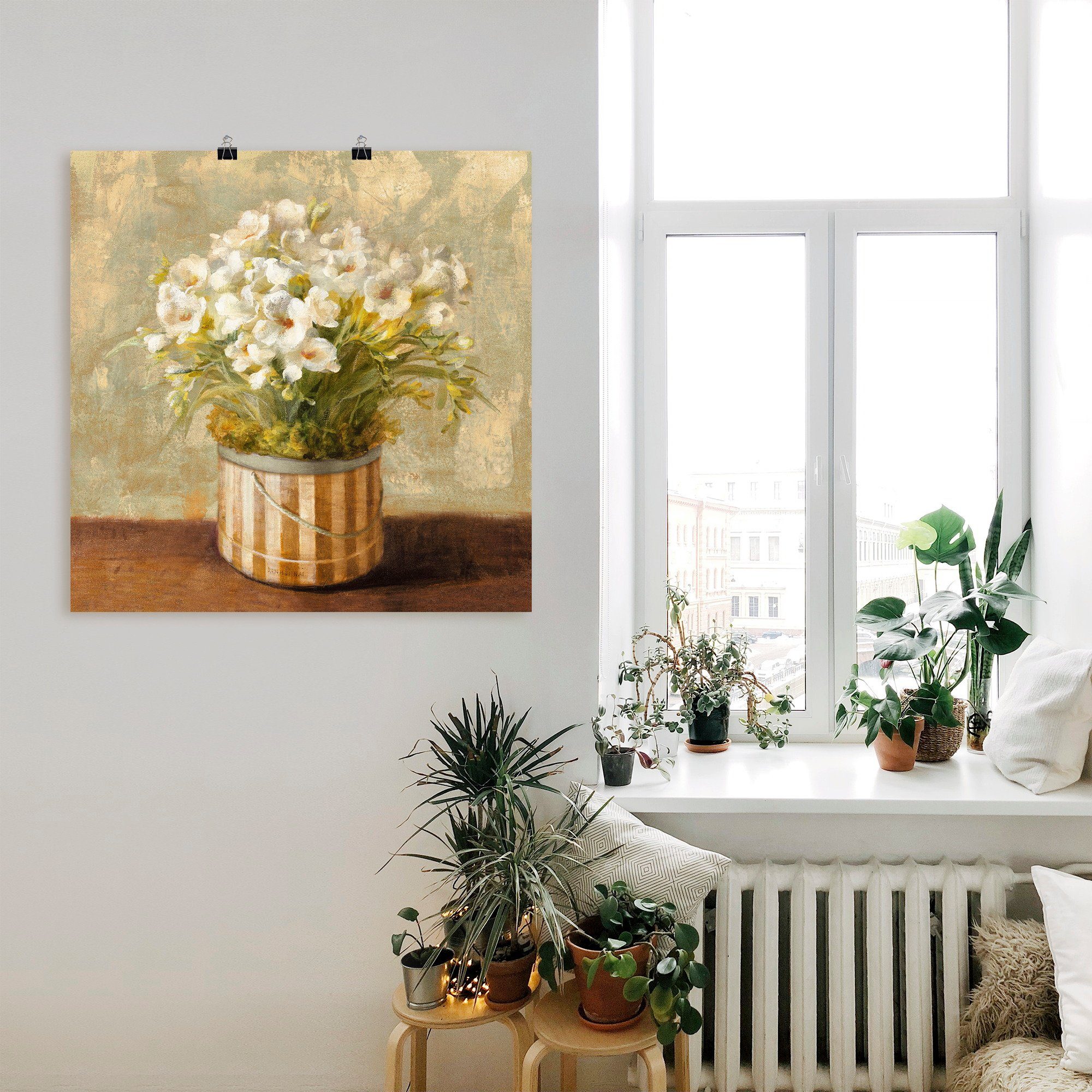 Artland Wandbild Fresien, Blumen (1 St), als Leinwandbild, Poster in verschied. Größen