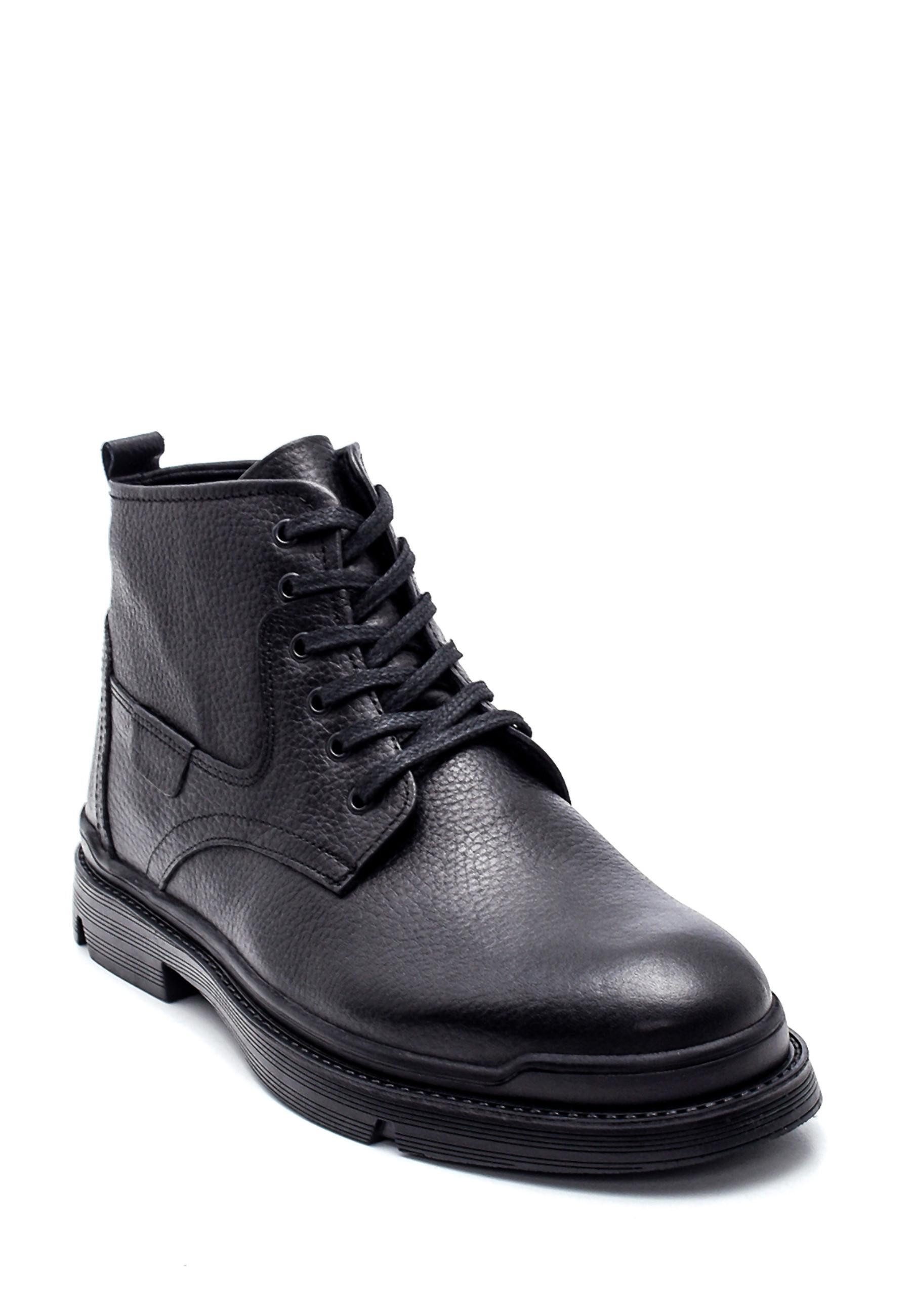 Derimod Stiefeletten aus Leder Ankleboots Schnürsenkel, Textilfutter, Gummisohle