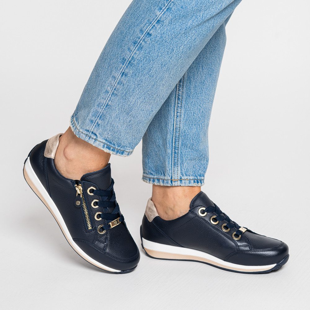 Ara OSAKA Keilsneaker, Freizeitschuh, Halbschuh, Schnürer in Komfortweite H (sehr weit)