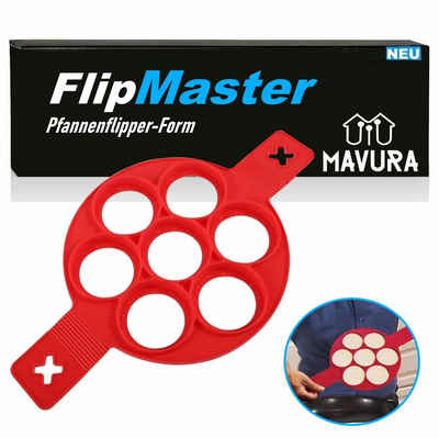 MAVURA Pfannenwender FlipMaster Flipper-Form Pfannenwender Silikon Eier, Pfannkuchen Maker Omelett Wender Küchenhelfer Backform