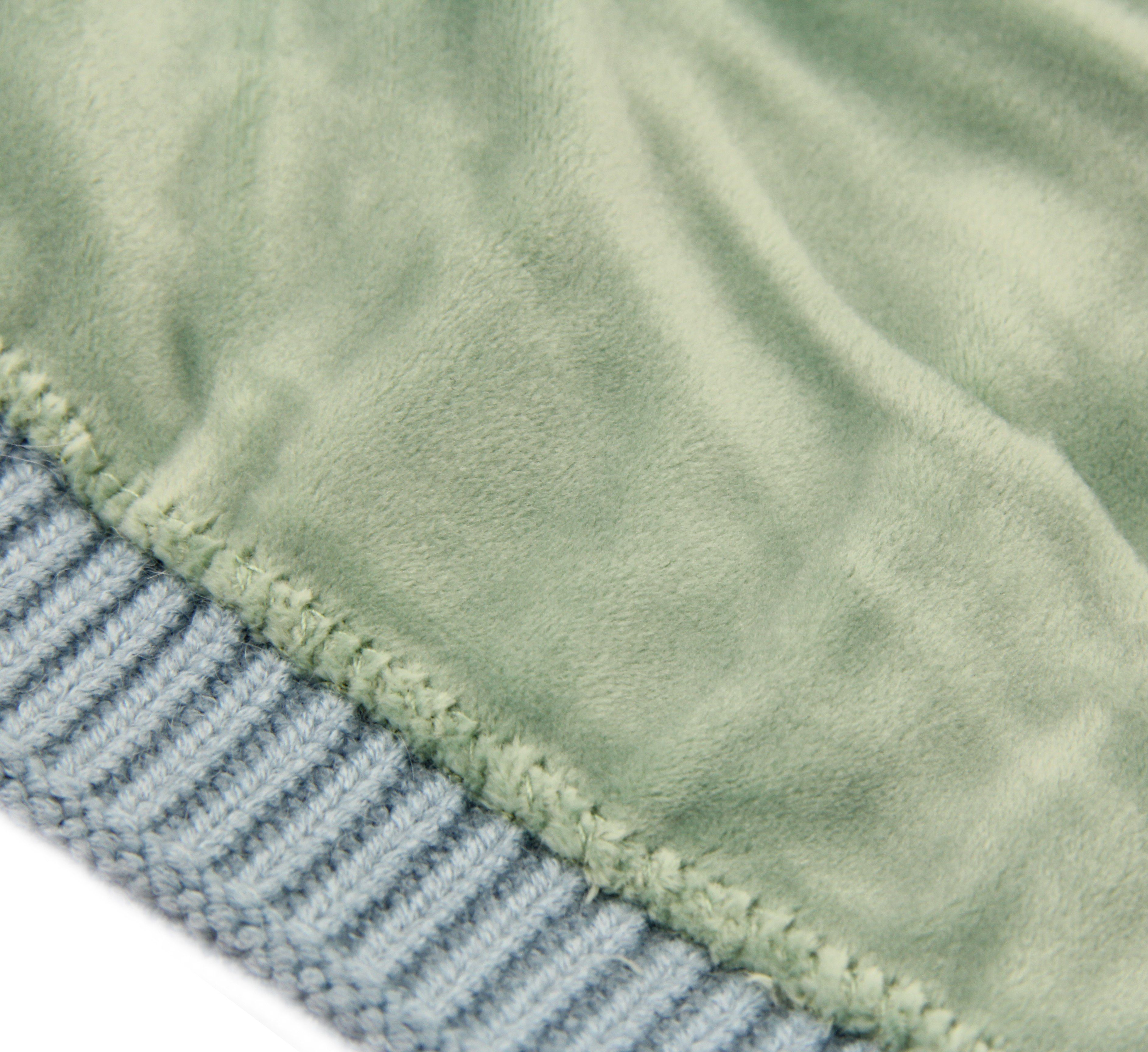 Frentree Strickmütze M2022Zopf Strickmütze, Wintermütze gefüttert mit warmem Innenfutter, One-Size