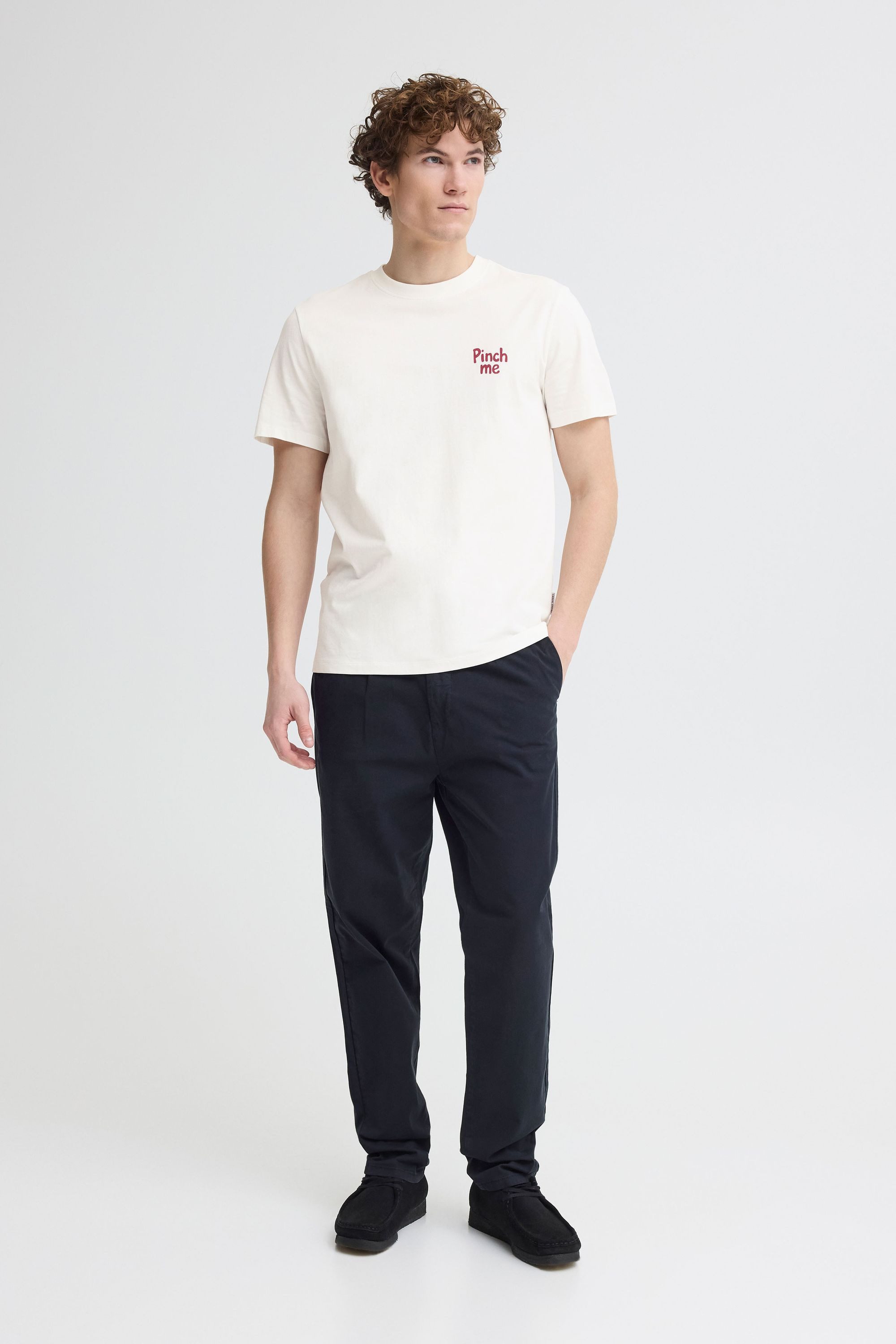 Casual Friday Rundhalsshirt CFOksvoll Klassisches T-Shirt mit Backprint