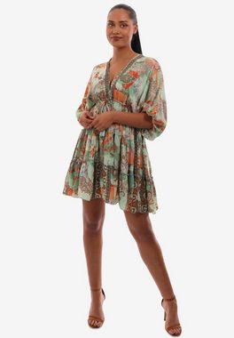 YC Fashion & Style Minikleid Schwungvolles Damen-Minikleid für den Sommer mit Volant, mit Alloverdruck