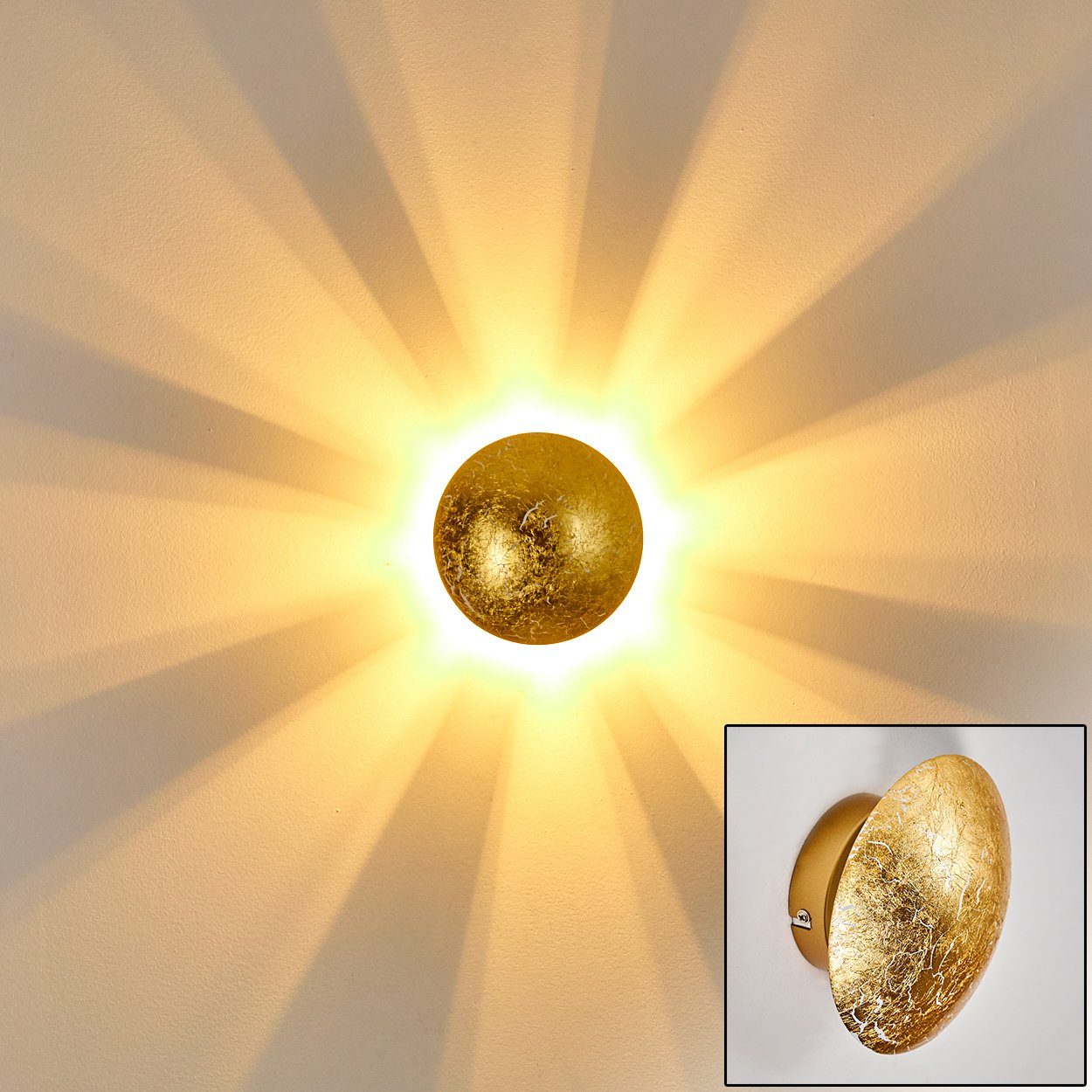 hofstein Wandleuchte »Godo« Wandlampe runde aus günstig online kaufen