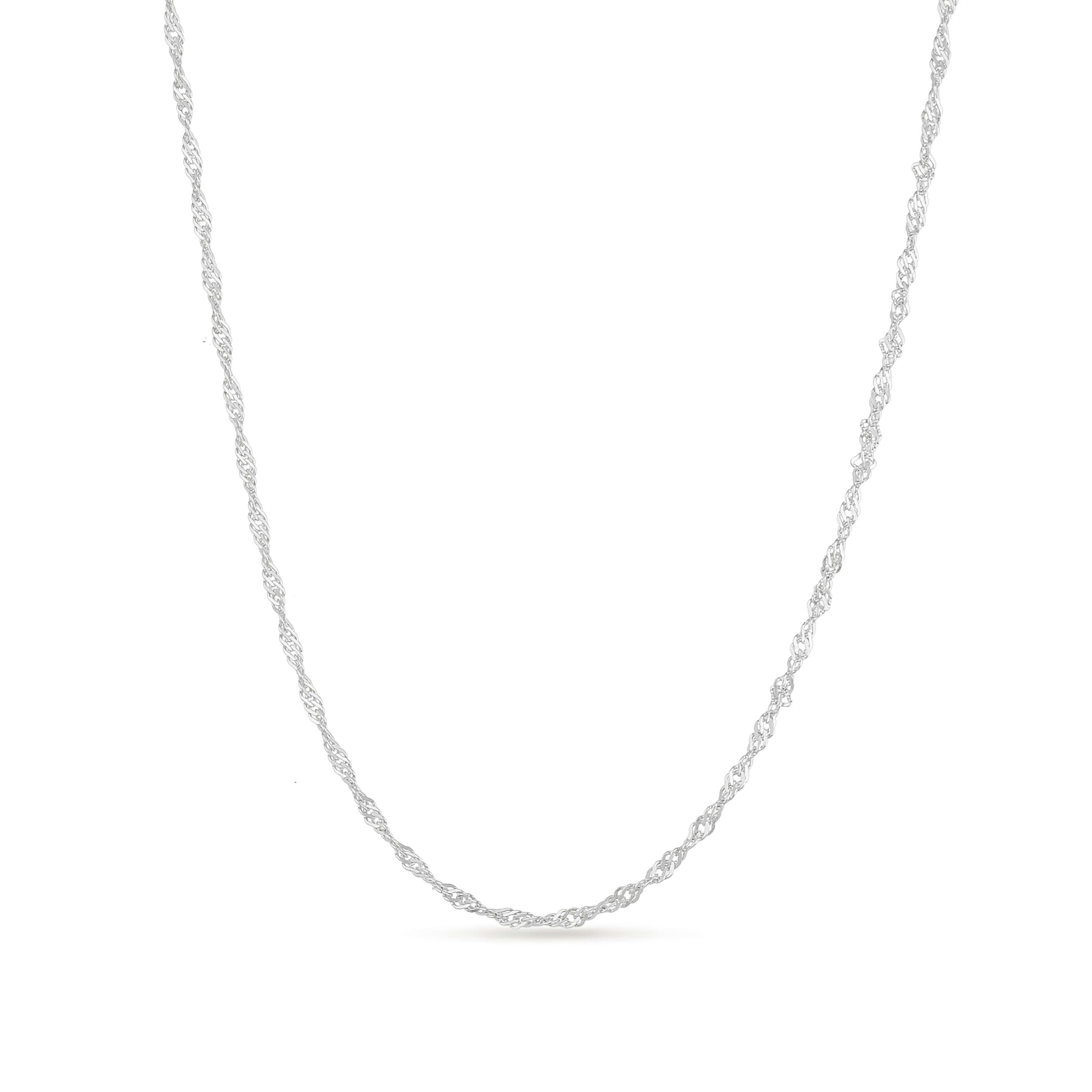 Einzelstück Silberkette Halskette Singapurkette 925 Sterling Silber minimal günstig online kaufen