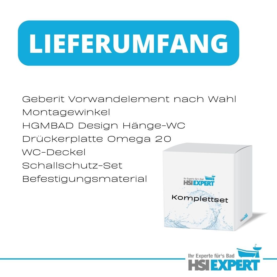 GEBERIT Vorwandelement WC Geberit Spülkasten 82 oder 98 cm WC Drückerplatte, Spar-Set