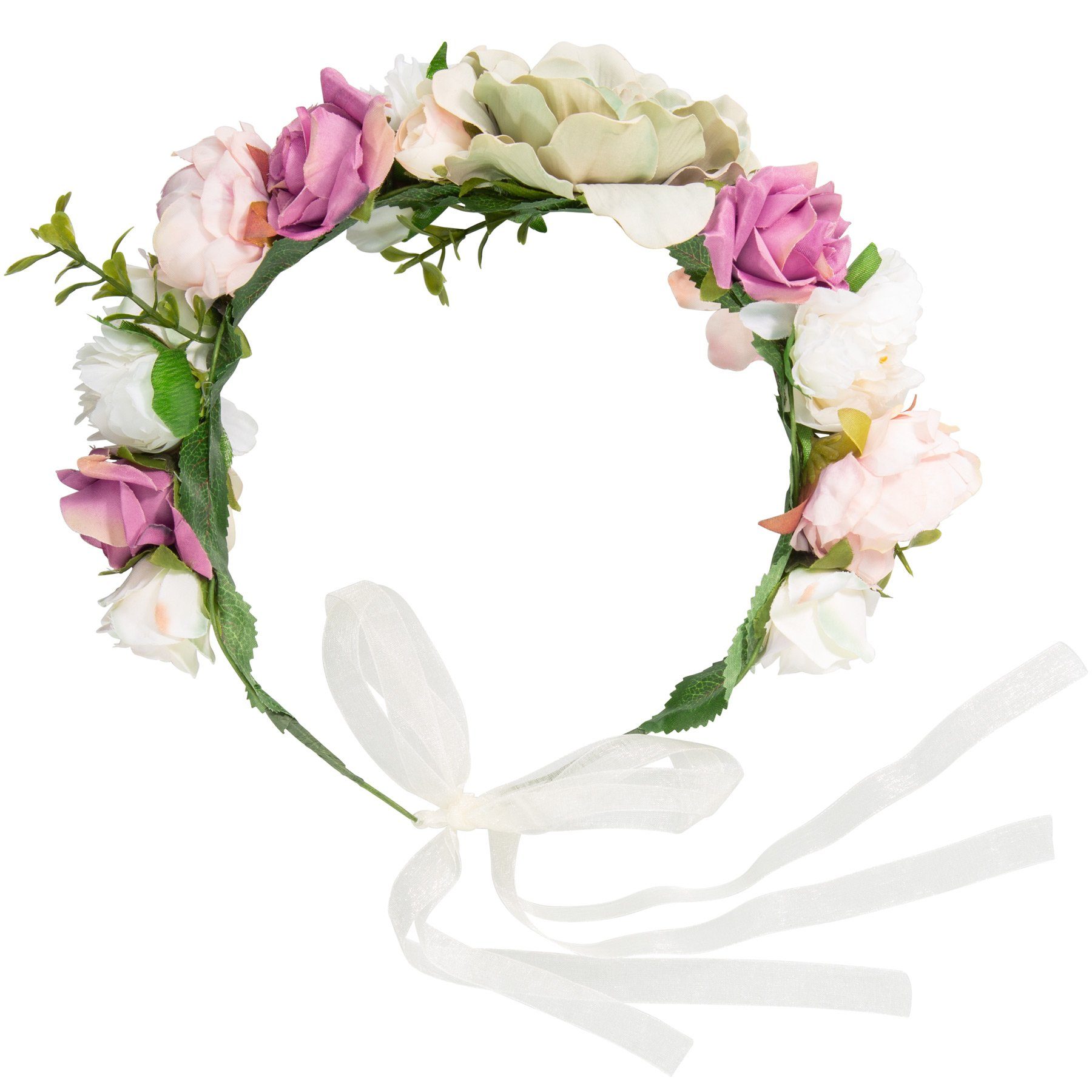dressforfun Haarband Stirnband, Für viele Anlässe und Outfits, charmantes Accessoire, Haarschmuck, 1-tlg., Konfektionsgröße 0 in bunt, Natürlich und detailgenau gearbeitet, Per Satinschleife verstellbar
