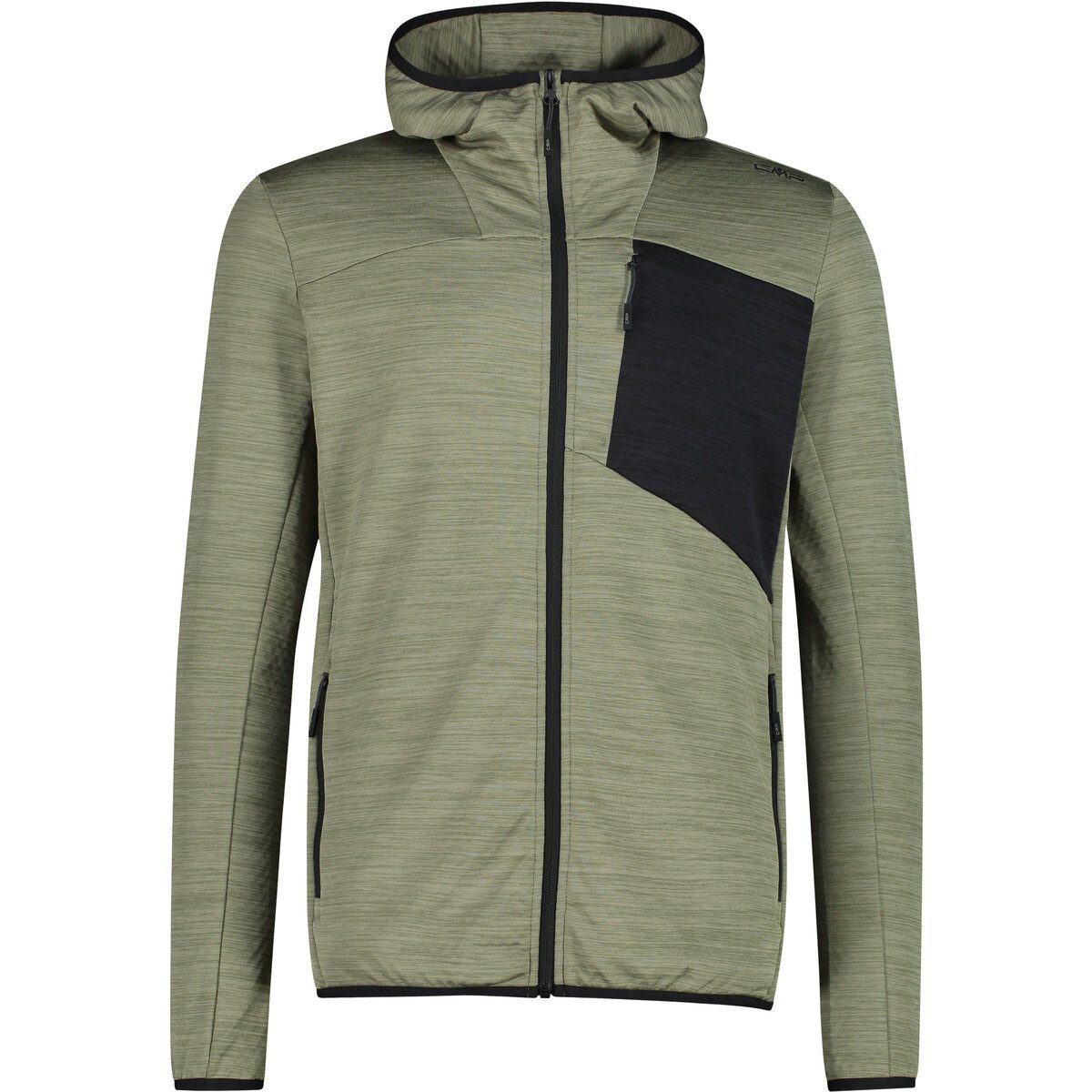 CMP Langarmshirt MAN JACKET FIX HOOD SAGE MEL.