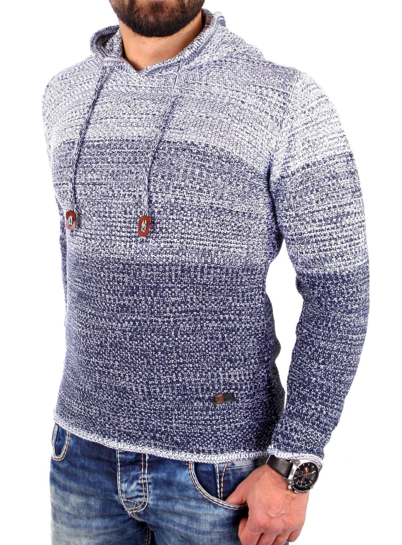 Reslad Strickpullover Reslad Strickpullover Herren Colorblock günstig online kaufen