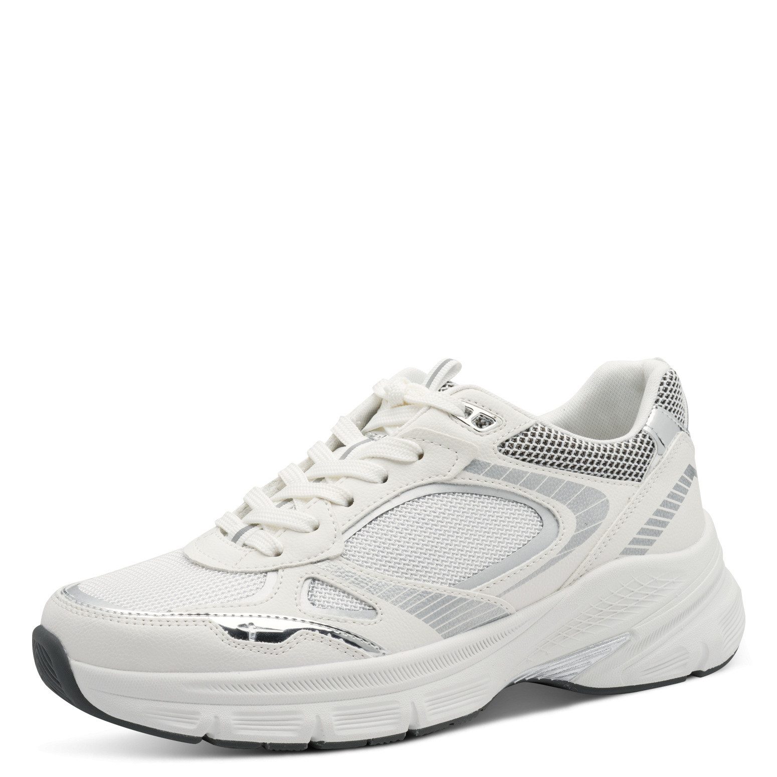 Tamaris Plateausneaker, Freizeitschuh, Halbschuh, Schnürer, Details in Meta günstig online kaufen