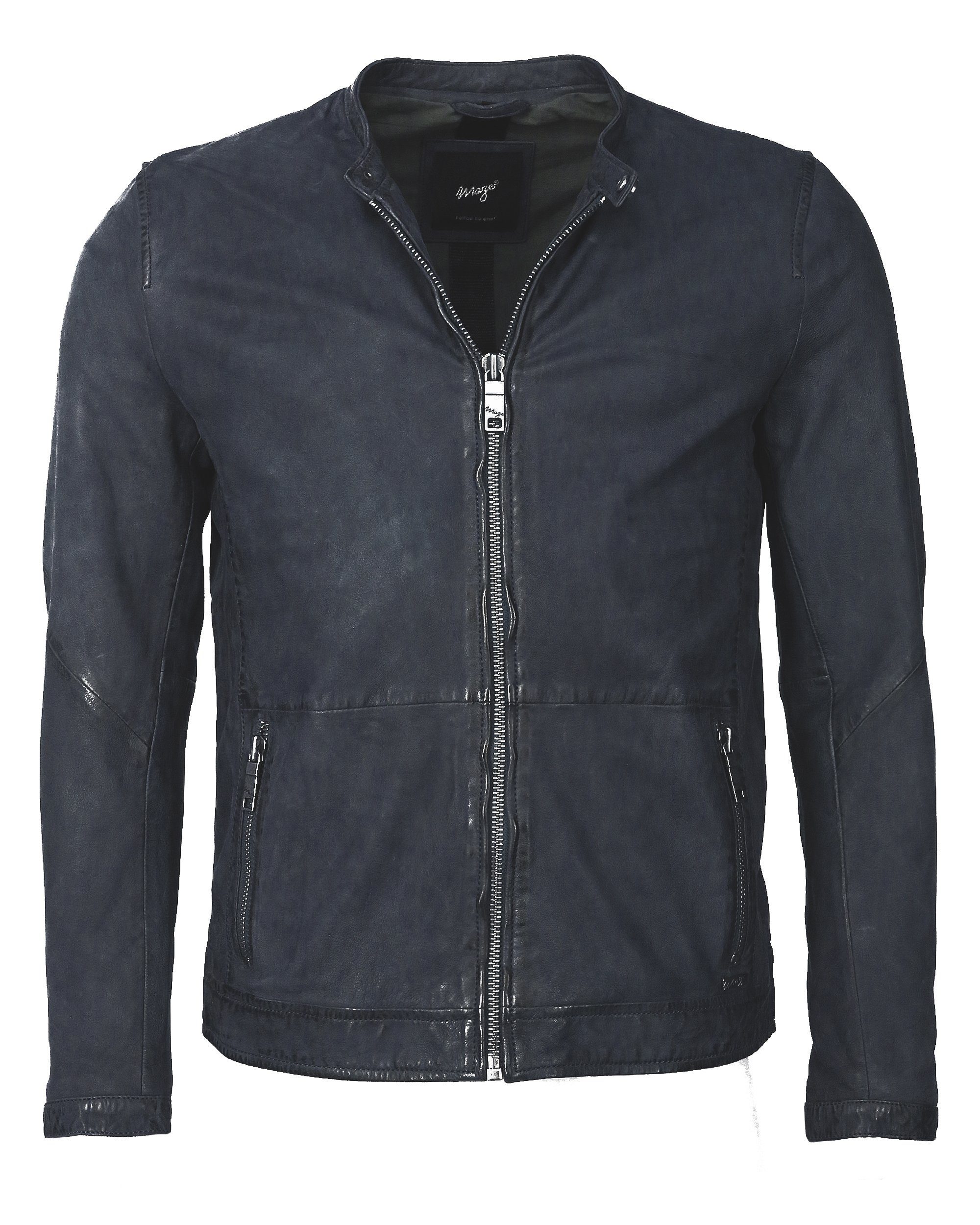 Maze Lederjacke Prescott dark blue