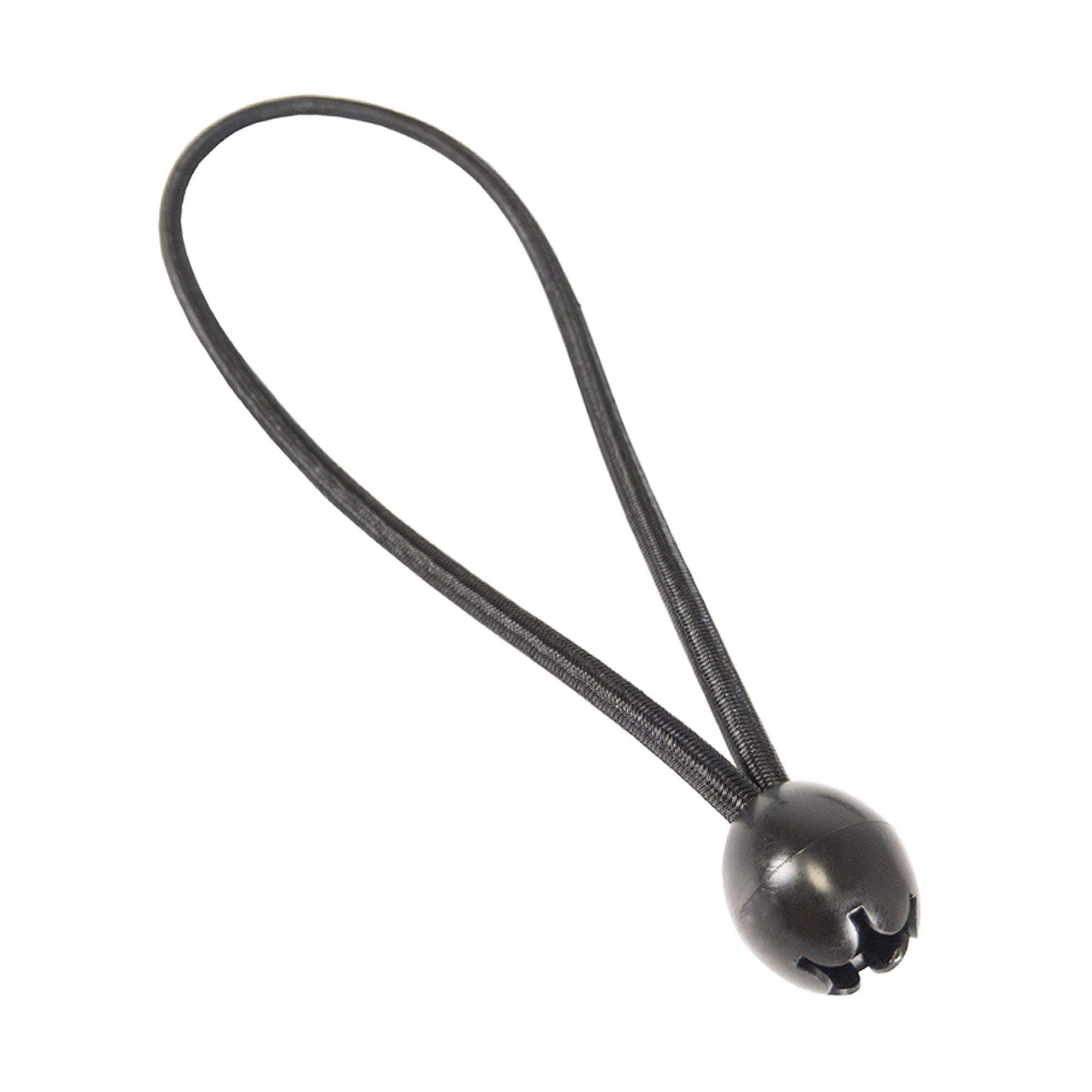 Expanderschlinge 25 Stück 250mm 6mm schwarz mit Kunststoffkugel Seil