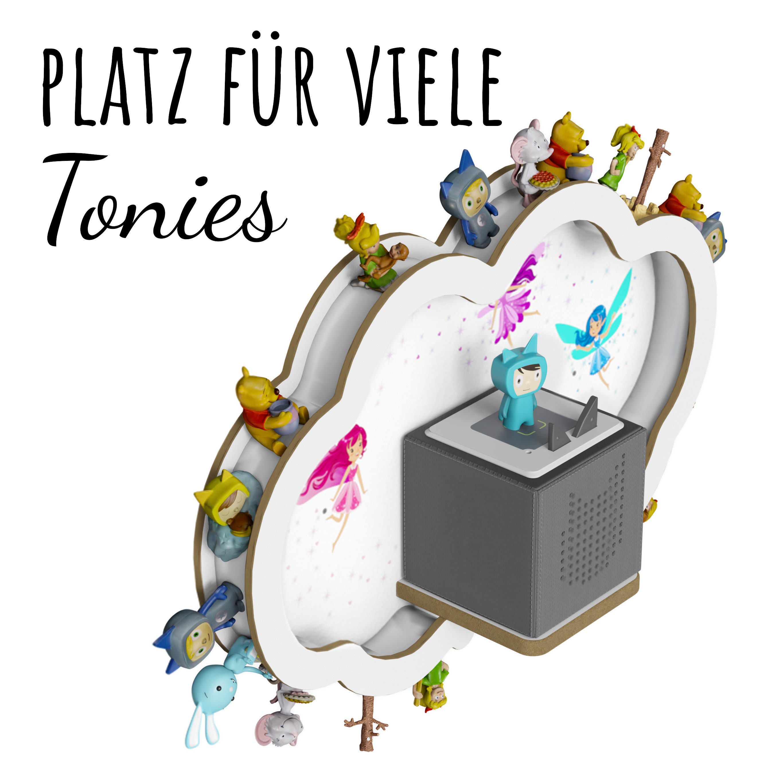 Holzura Kinderregal Tonieregal für Toniebox, Kinderregal günstig online kaufen