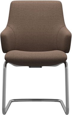 Stressless® Polsterstuhl Laurel, Low Back mit Armlehne, Розмір L, mit Beinen aus Stahl in Chrom glänzend