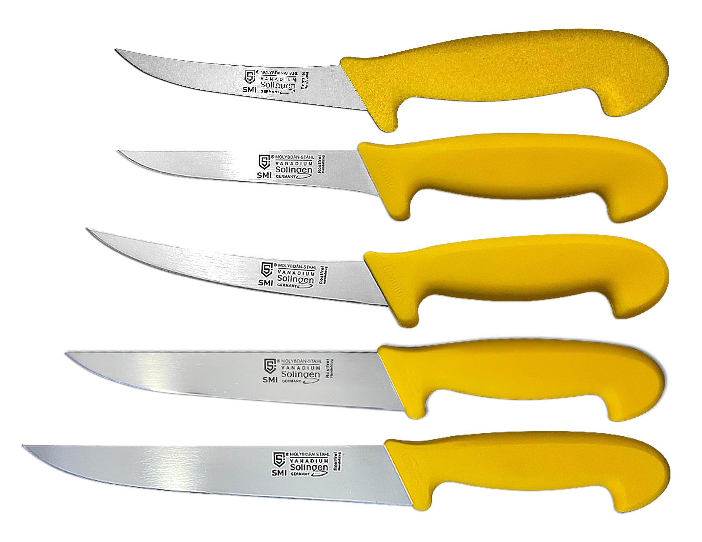 SMI М'ясні ножі 5-tlg Кухонні ножі Set Solingen Metzgermesser Fleischermesser
