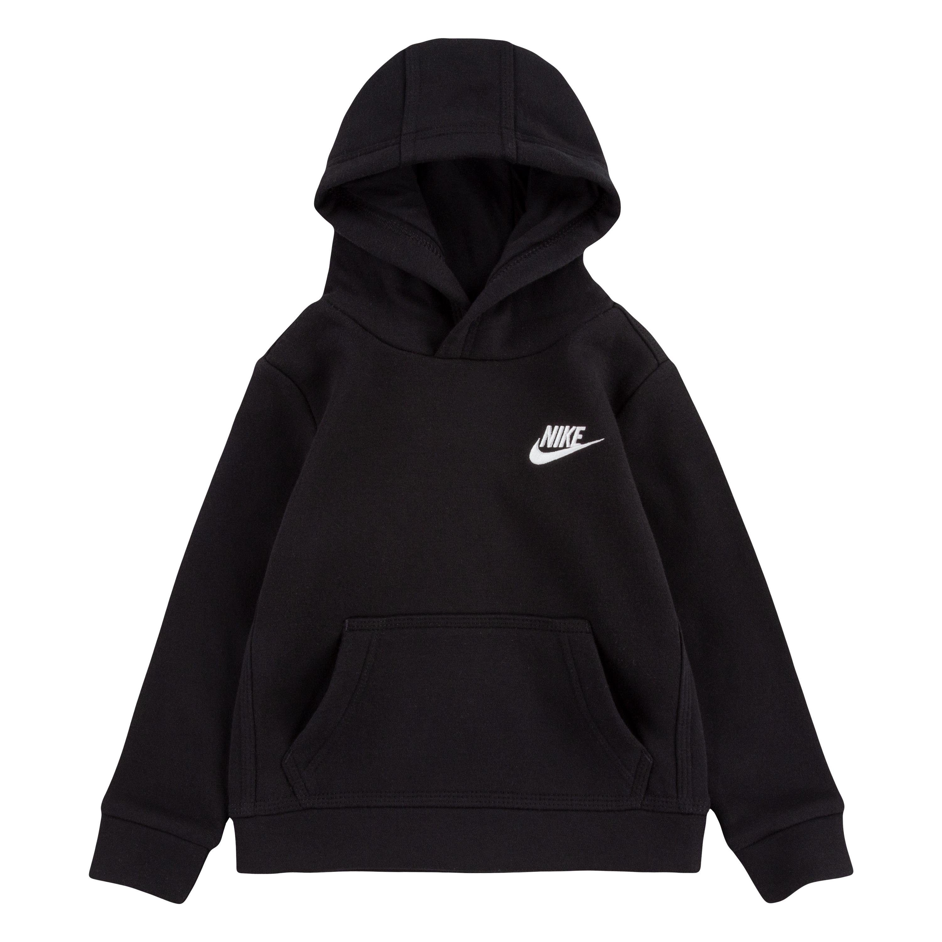 Nike Sportswear Kapuzensweatshirt HOODIE NKB PO FLEECE für schwarz - Kinder CLUB