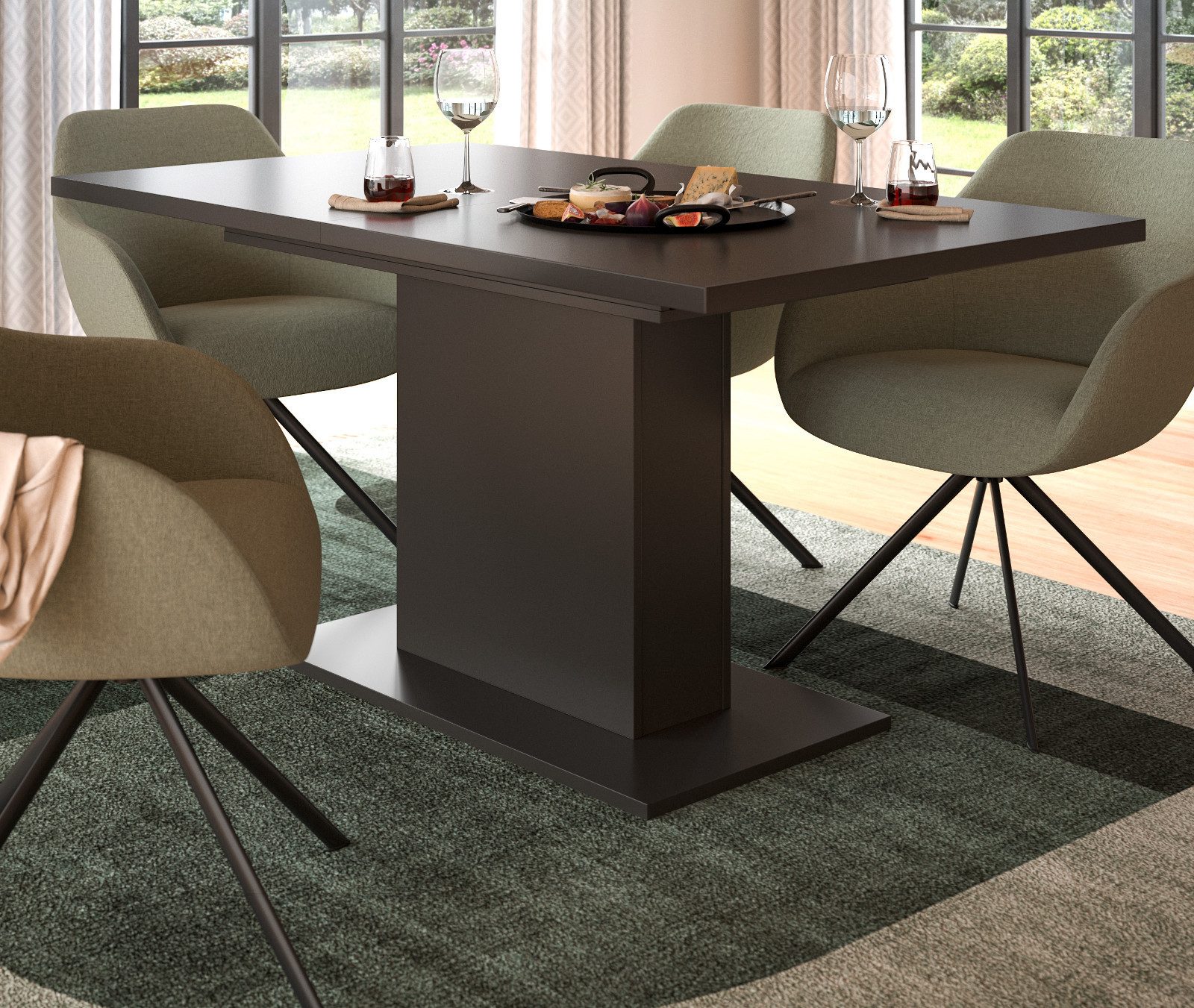 Inn.Furn Säulen-Esstisch Home-X (Küchentisch in matt günstig online kaufen
