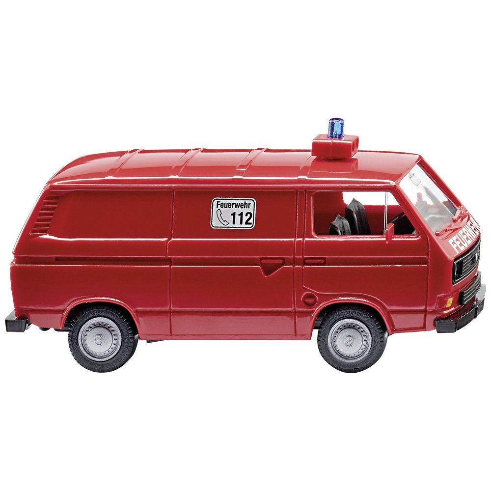 Modelleisenbahn-Straße Wiking 060133 H0 Einsatzfahrzeug Modell Volkswagen T3 Feuerwehr Kasten