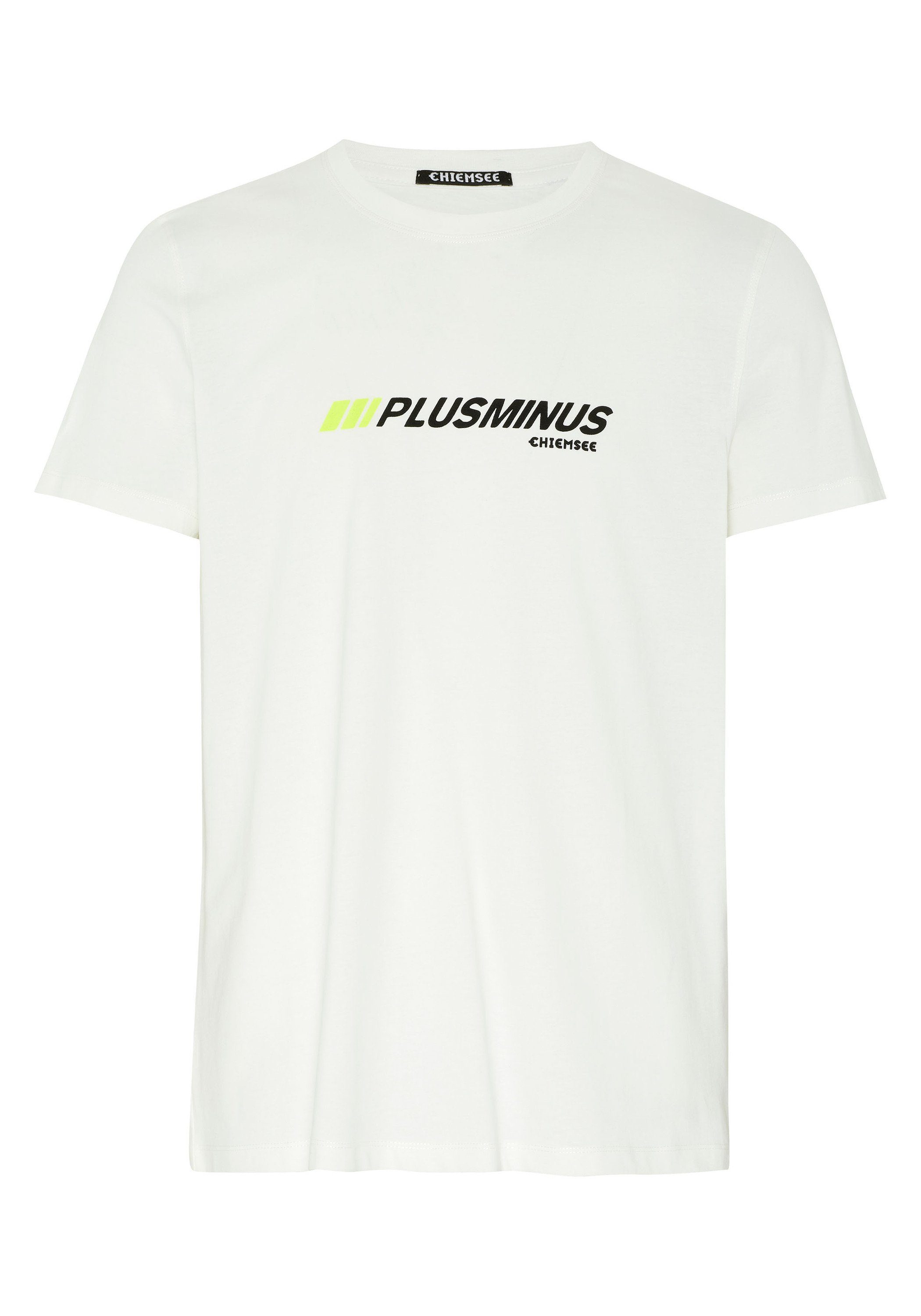 mit Chiemsee White T-Shirt PLUS-MINUS-Print Print-Shirt Star 1