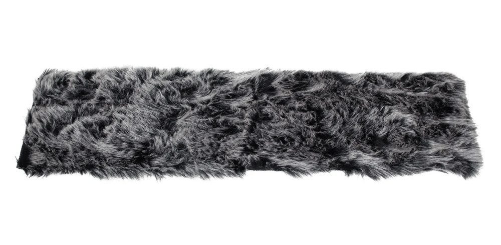 Home-trends24.de Tischläufer Fell Optik schwarz grau Tischläufer Tischband 20 x 90 cm