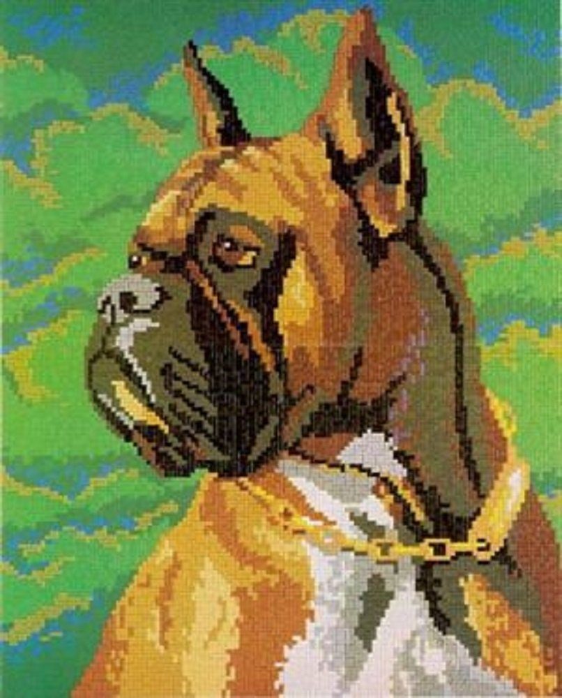 Stick it Steckpuzzle Boxer (Hund), 9500 Puzzleteile, Bildgröße: 66 x 53 cm