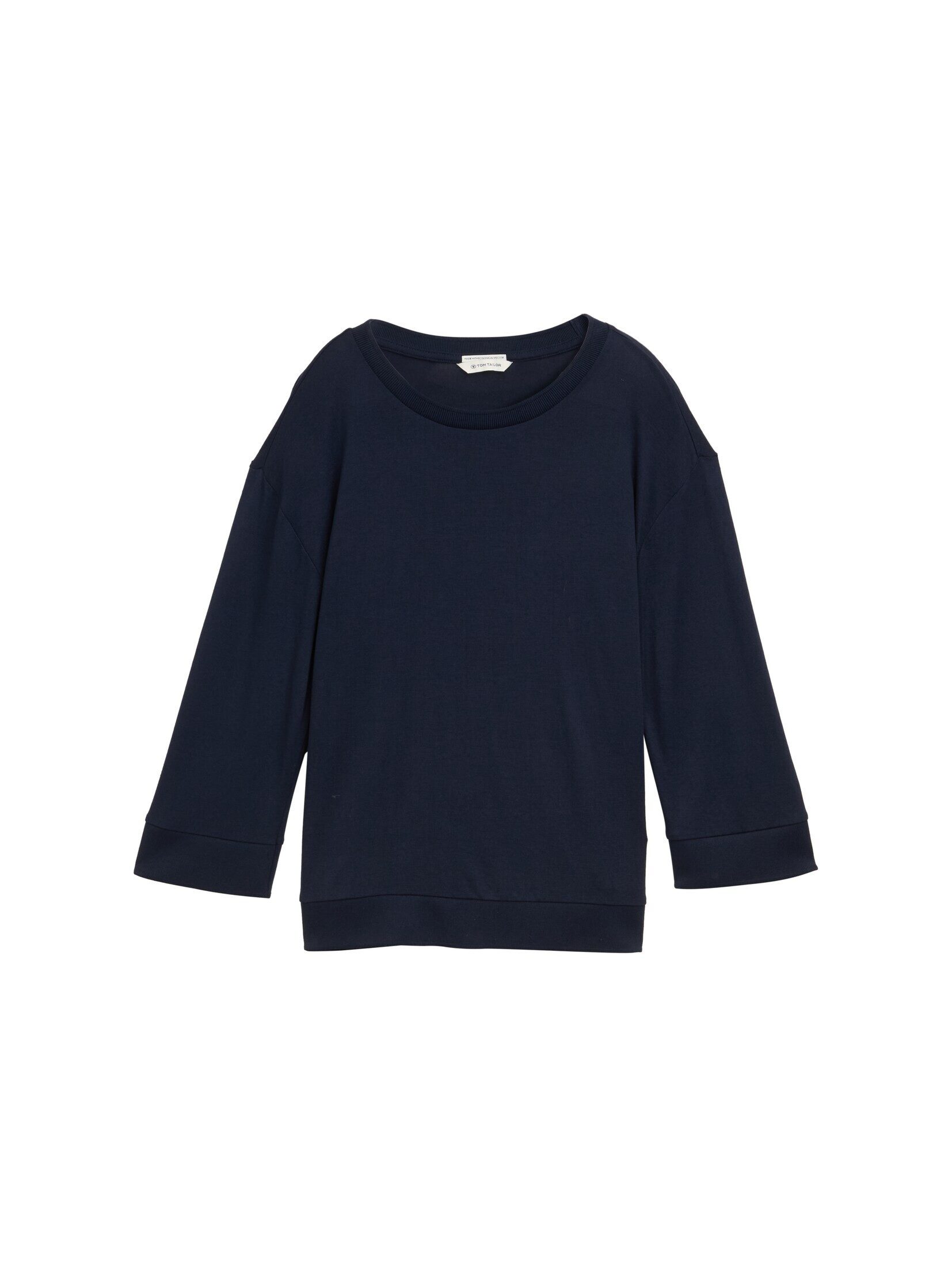 TOM TAILOR 3/4-Arm-Shirt Langarmshirt mit Rundhalsausschnitt günstig online kaufen