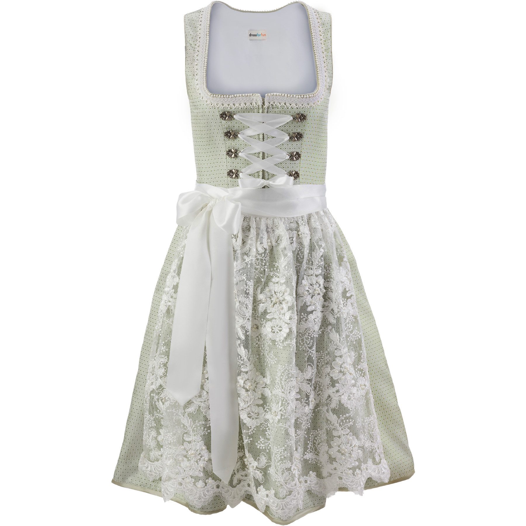 dressforfun Dirndl hochwertiges & elegantes Trachtenkleid Klara Minze (Prem günstig online kaufen