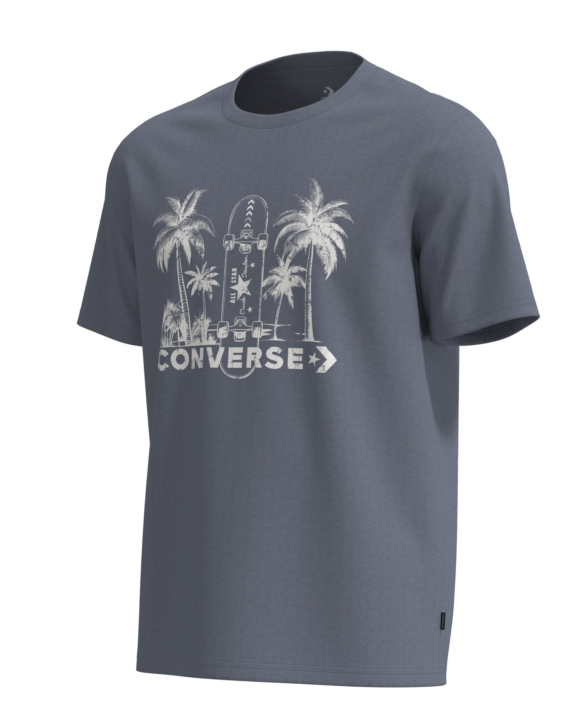 Converse T-Shirt Kurzarm, für Erwachsene, in den Größen S bis XXL, aus Baumwolle