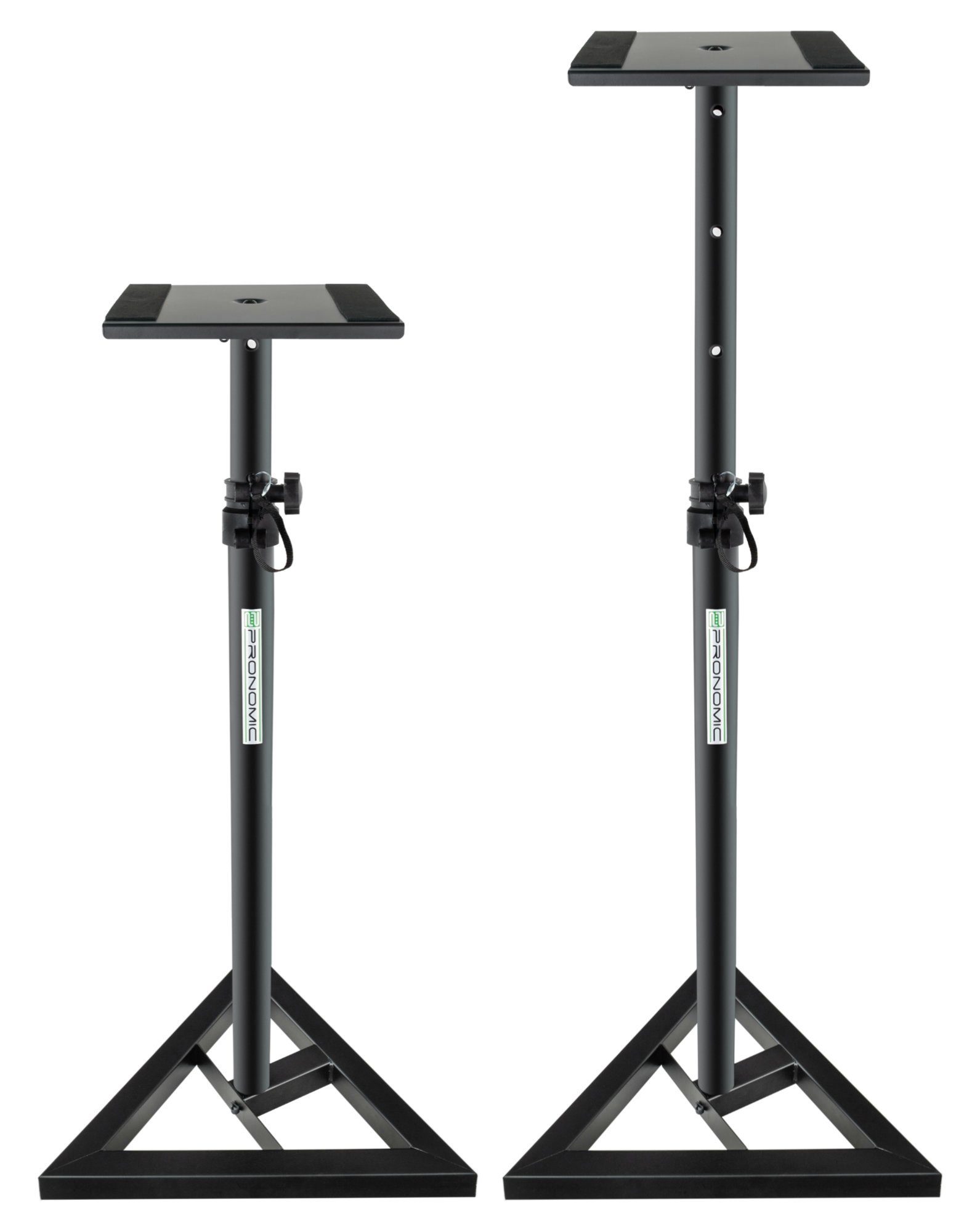 Pronomic Lautsprecherständer SLS-10 Stativ für Studio Monitor, (bis 0 Zoll, 2-tlg., Boxenstativ für Studiomonitore - schwere Dreiecksbasis)