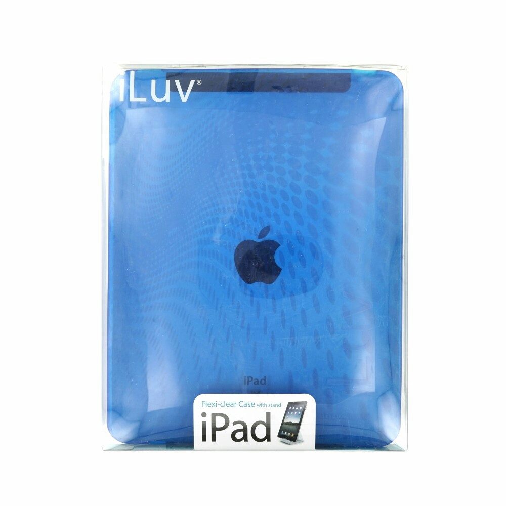 iLuv Handytasche Original Flexi-Clear Handyhülle für iLuv ICC802 Blau Schutz Cover (Bumper)
