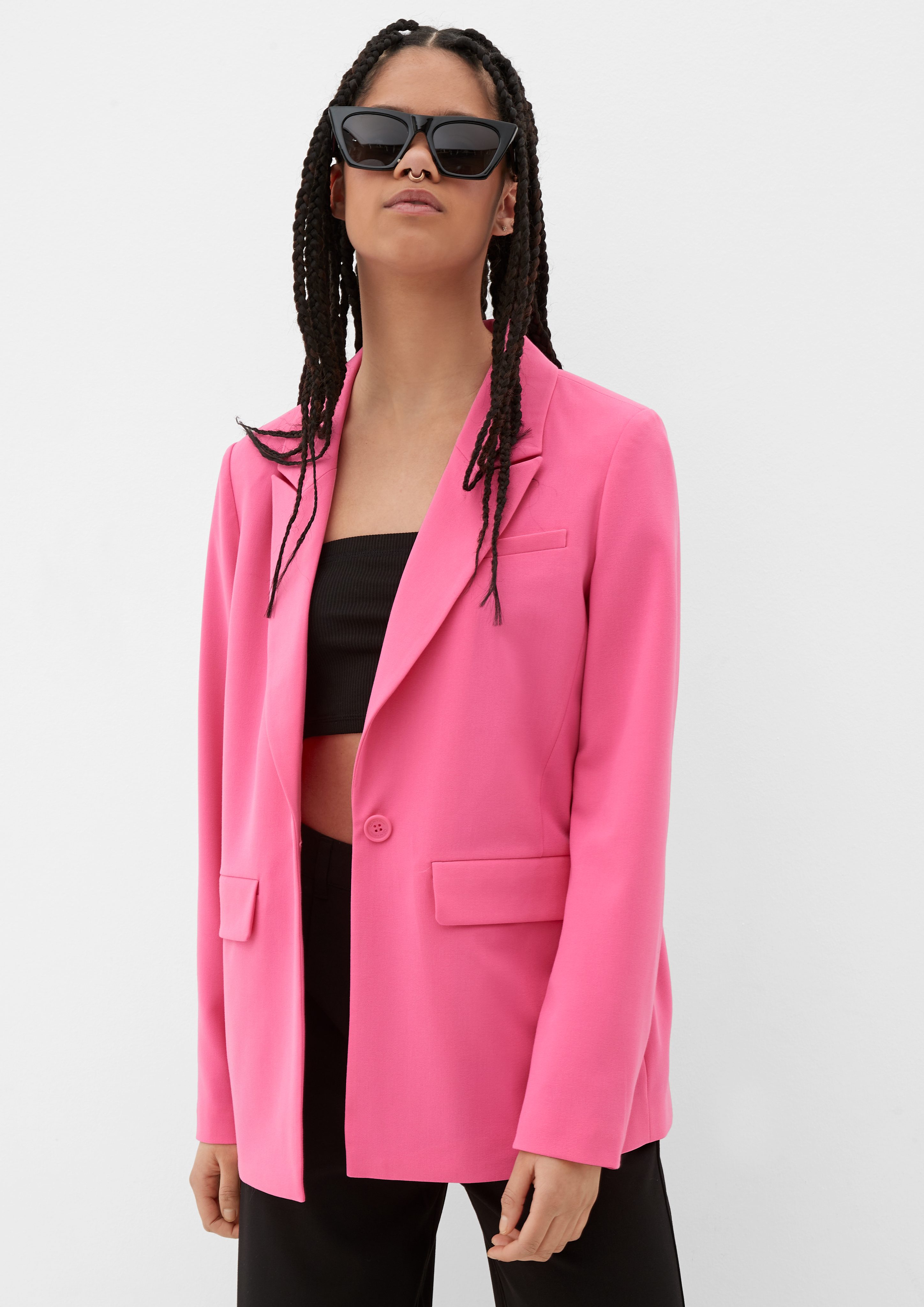 Jackenblazer QS Indoor-Blazer pink