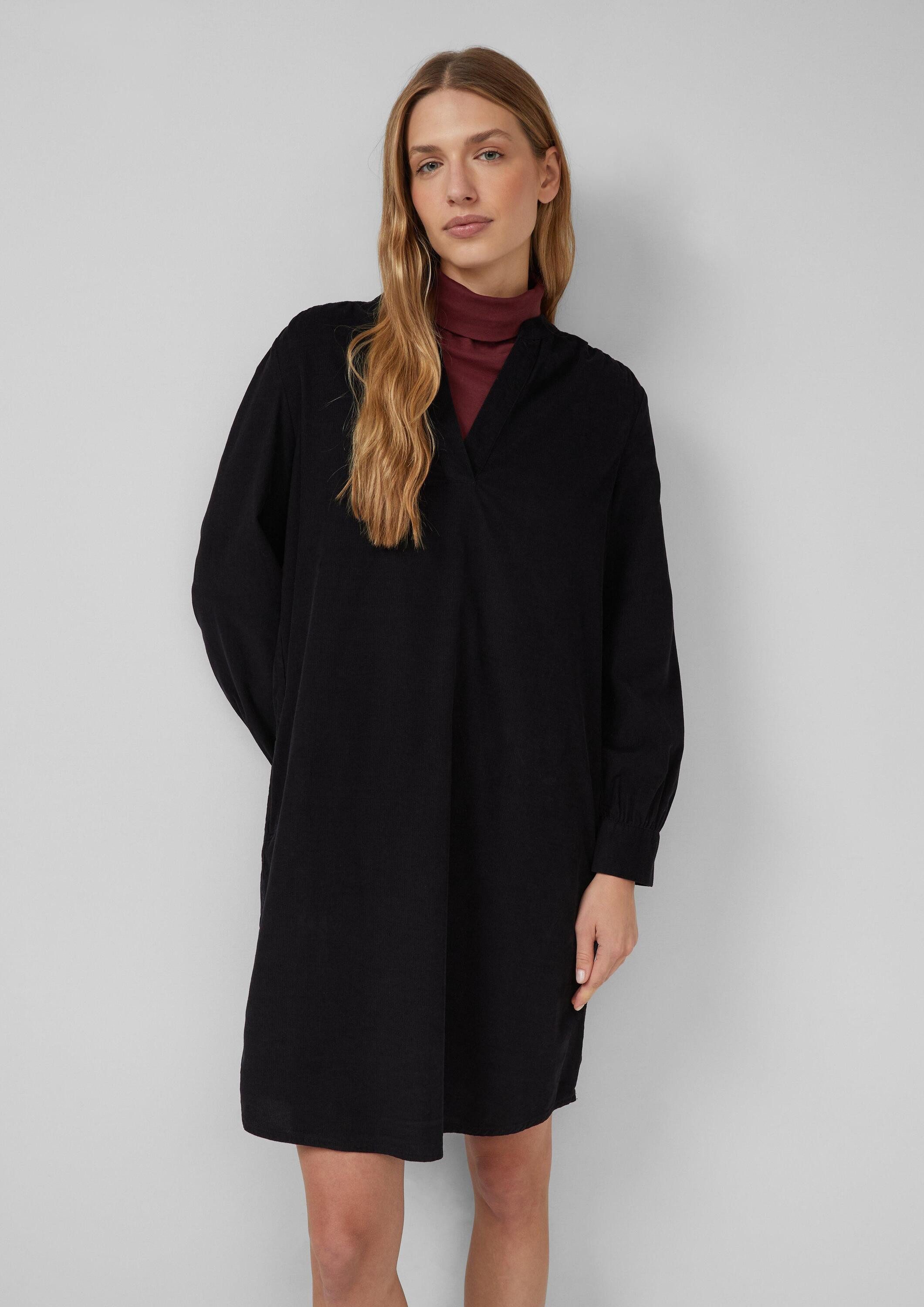 s.Oliver Minikleid Kleid Feincord-Kleid mit seitlichen günstig online kaufen