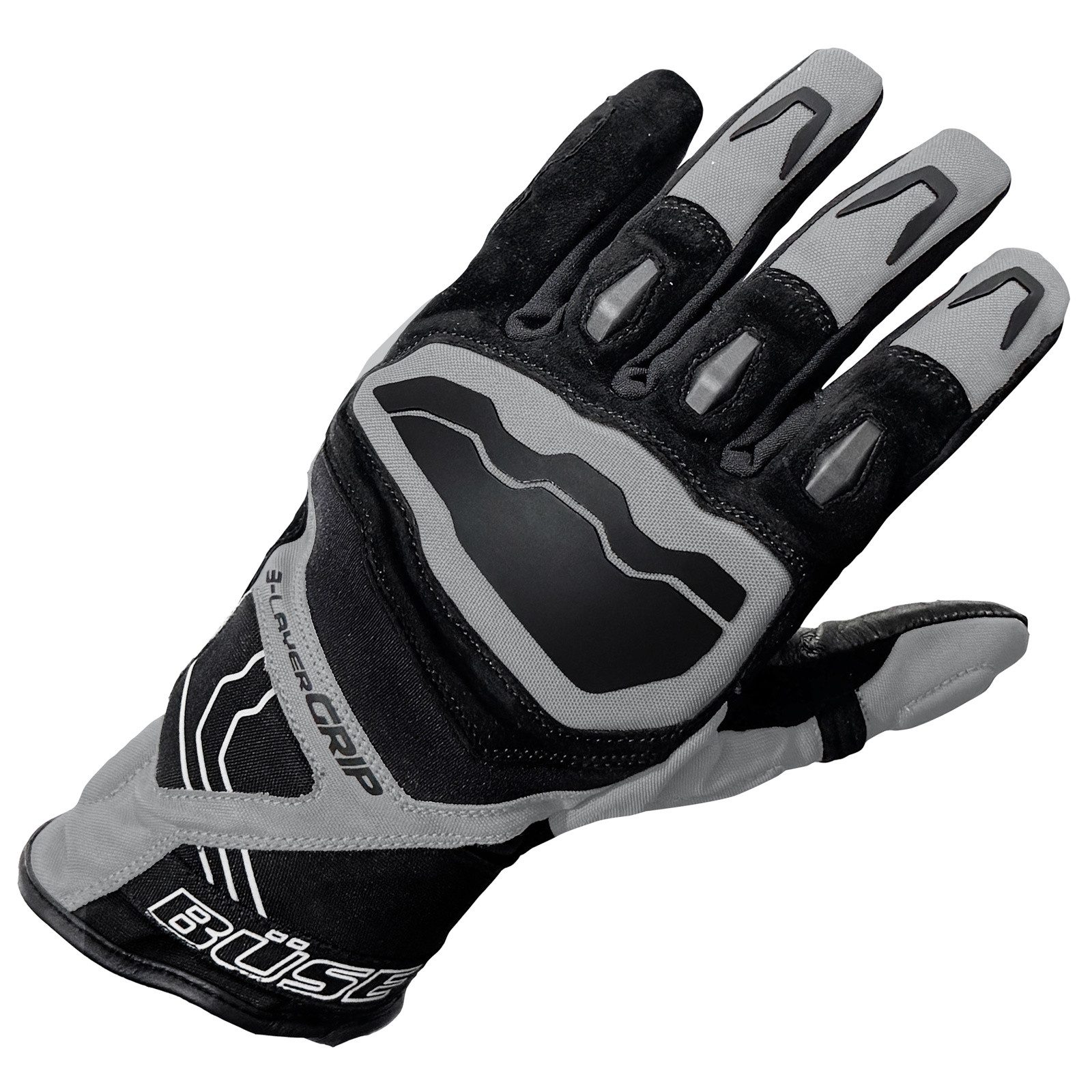 Büse Motorradhandschuhe Büse Gravel Motorradhandschuhe Hellgrau 9 mit Verstärkungen