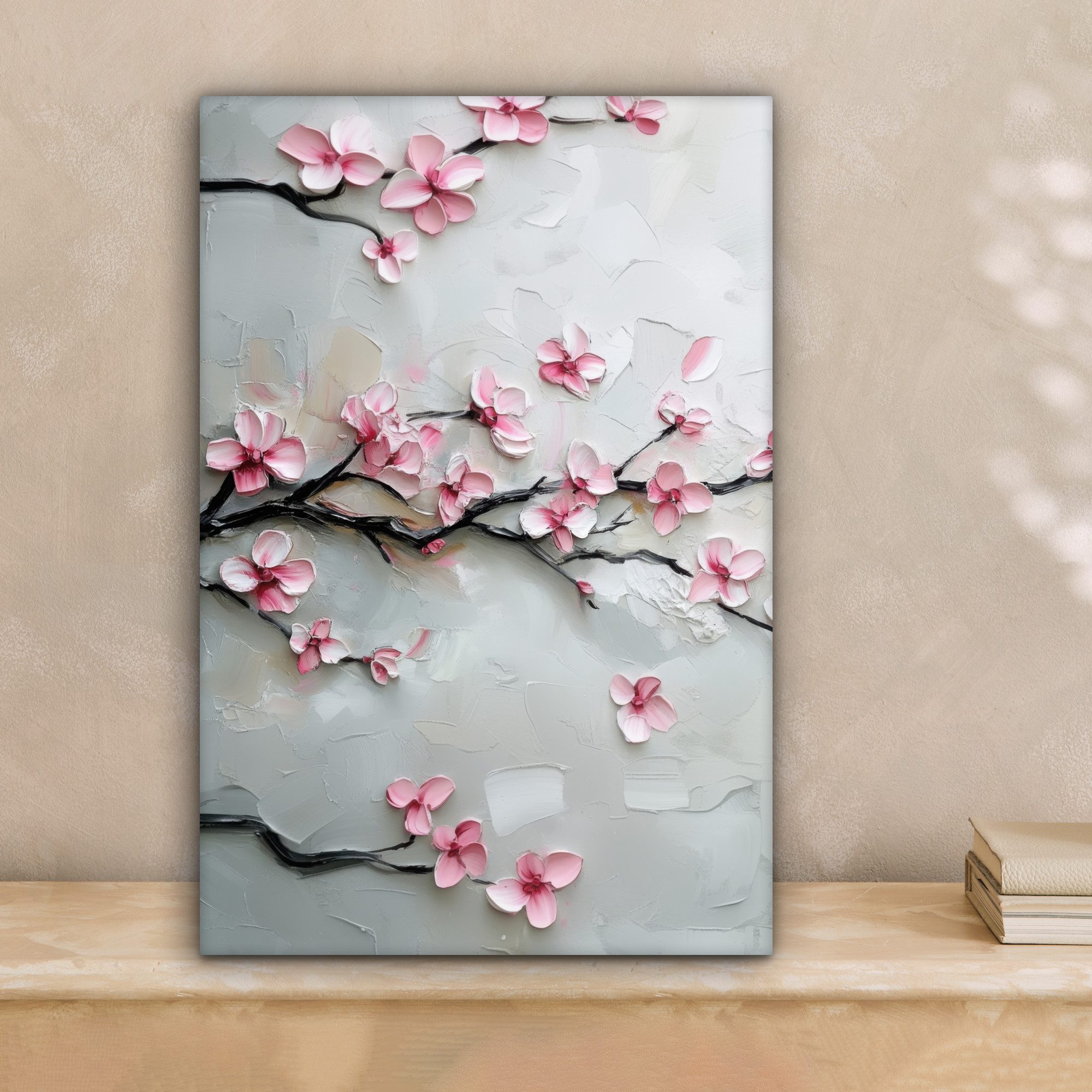 OneMillionCanvasses® Leinwandbild Blüte - Künstlerisch - Rosa - Sakura, Fot günstig online kaufen